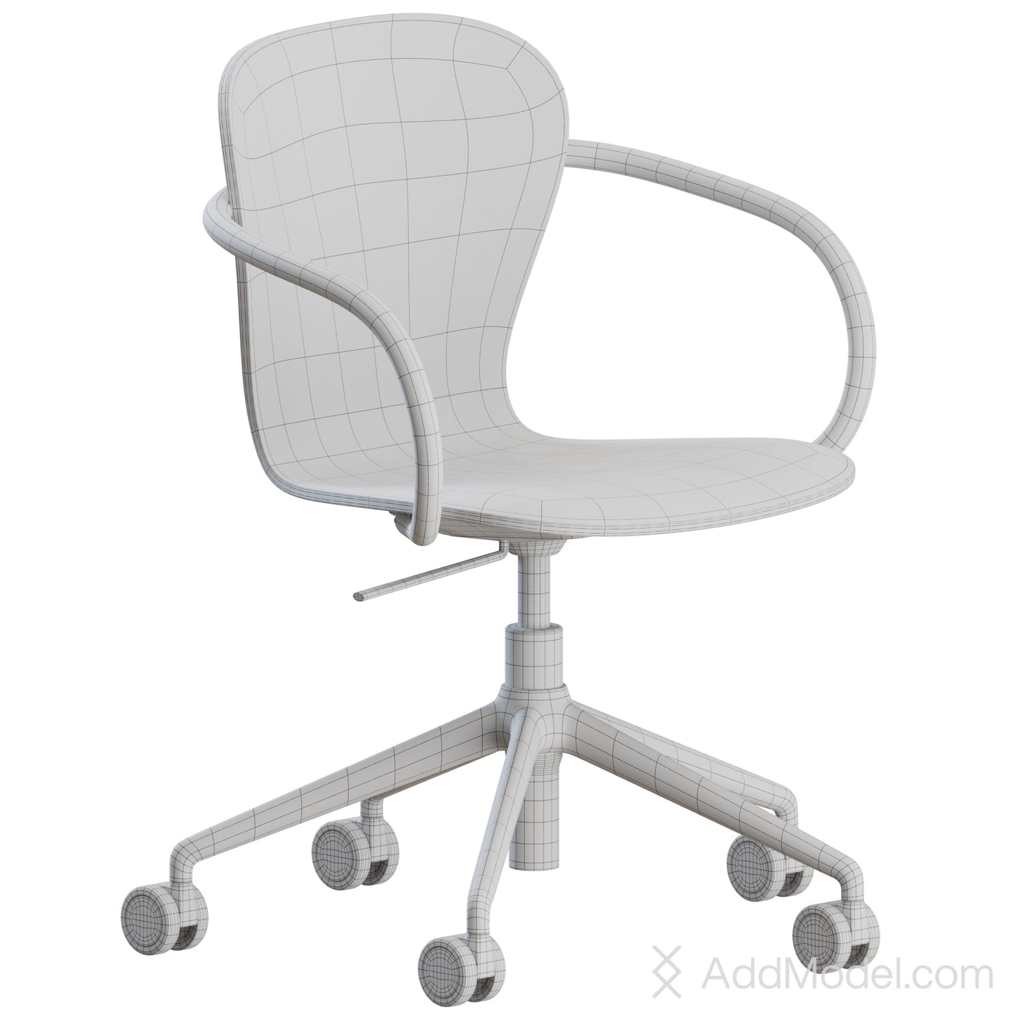 S220 Swivel Chair By Thonet 3D Model
