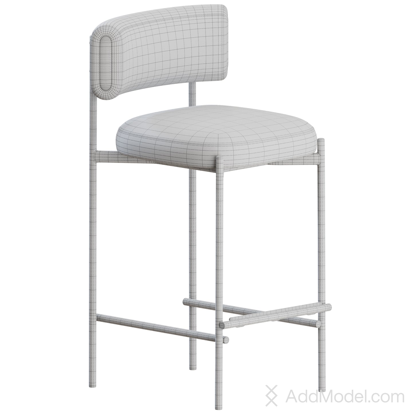 Amelie H65 H75 M TS Stool By MIDJ 3D Model