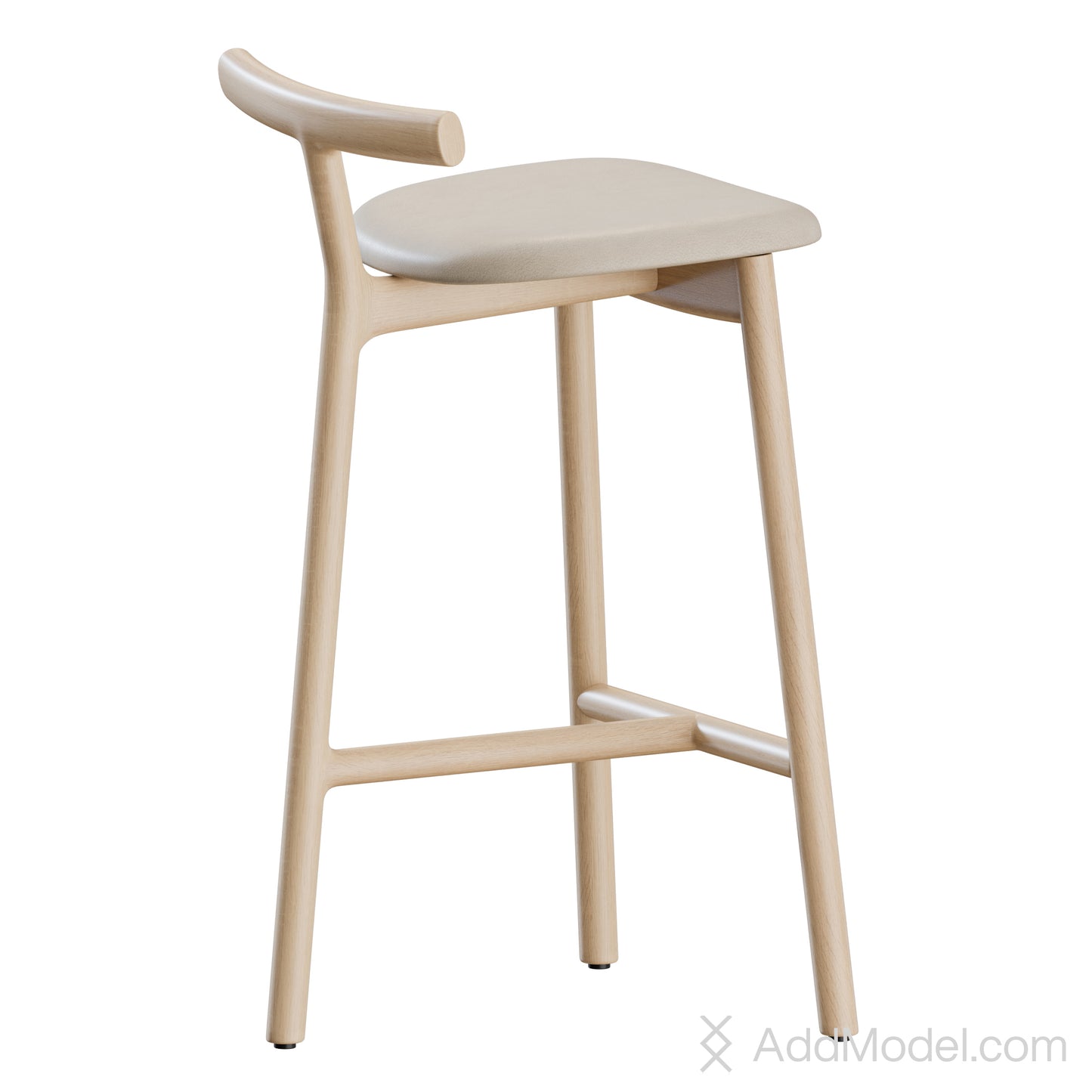 MC7 Radice Counter Stool By Mattiazzi 3D Model