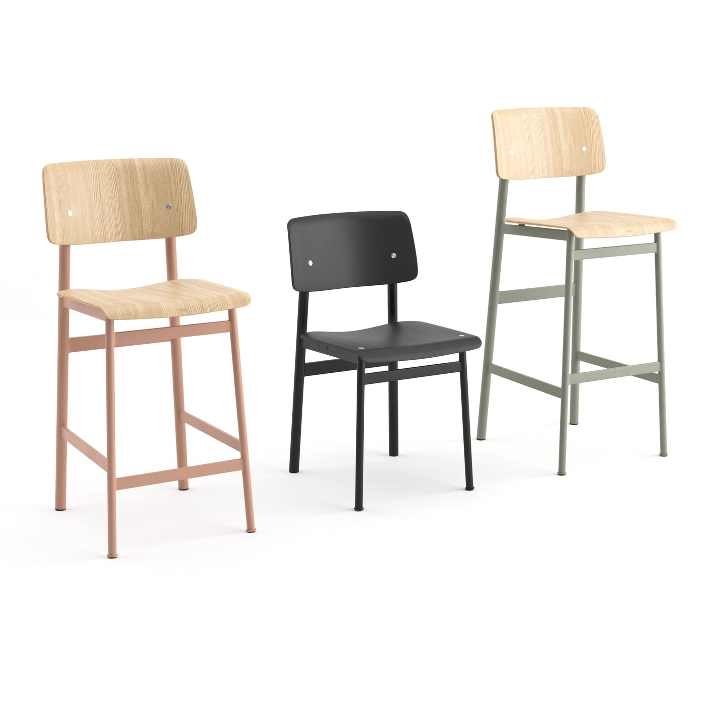 Loft Family Chairs By Muuto 3D Model