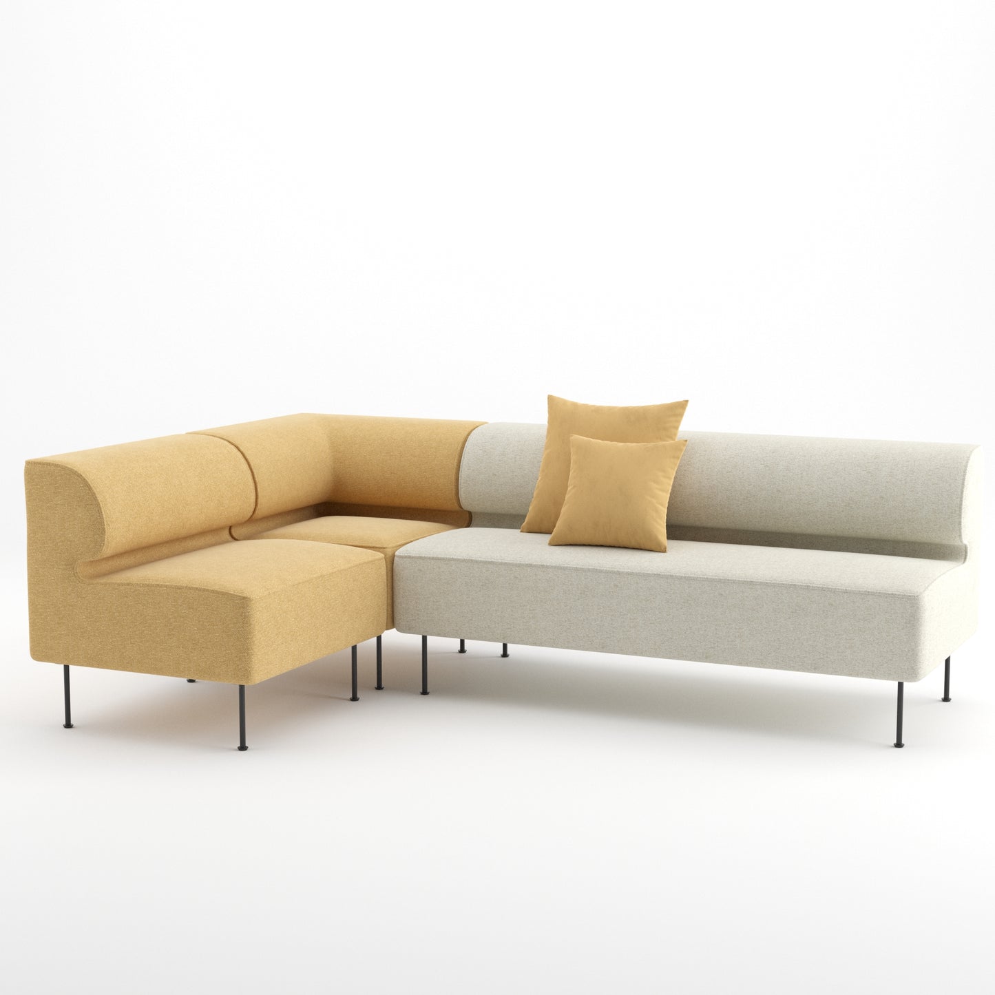 Eave Dining Sofa By Audo 3D Model