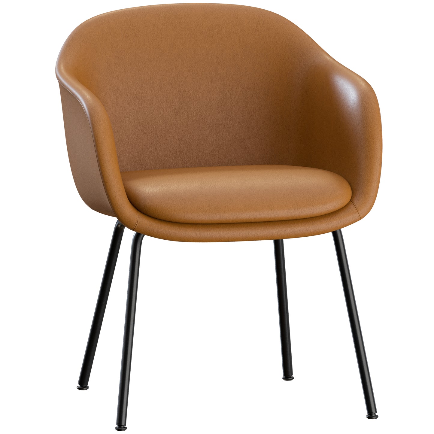 Fiber Conference Armchair Tube Base Muuto 3D Model