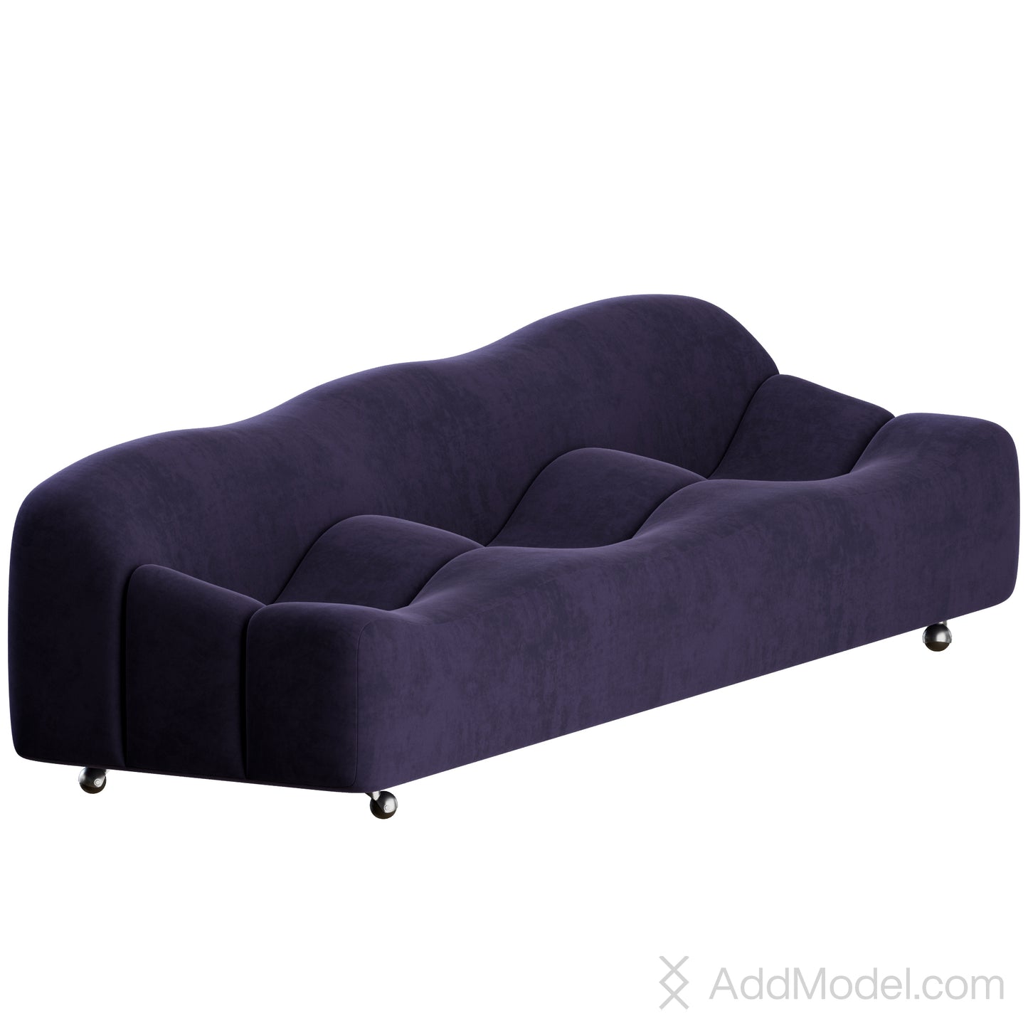 ABCD Sofa 3 Seater By Pierre Paulin 3D Model