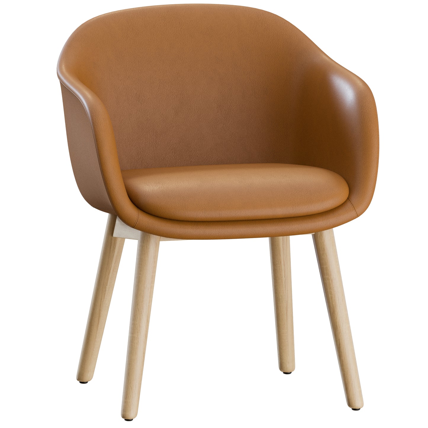 Fiber Conference Armchair Wood Muuto 3D Model