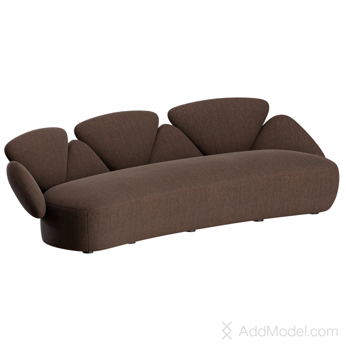 Foretre Curved Sofa By The Future Perfect 3D Model