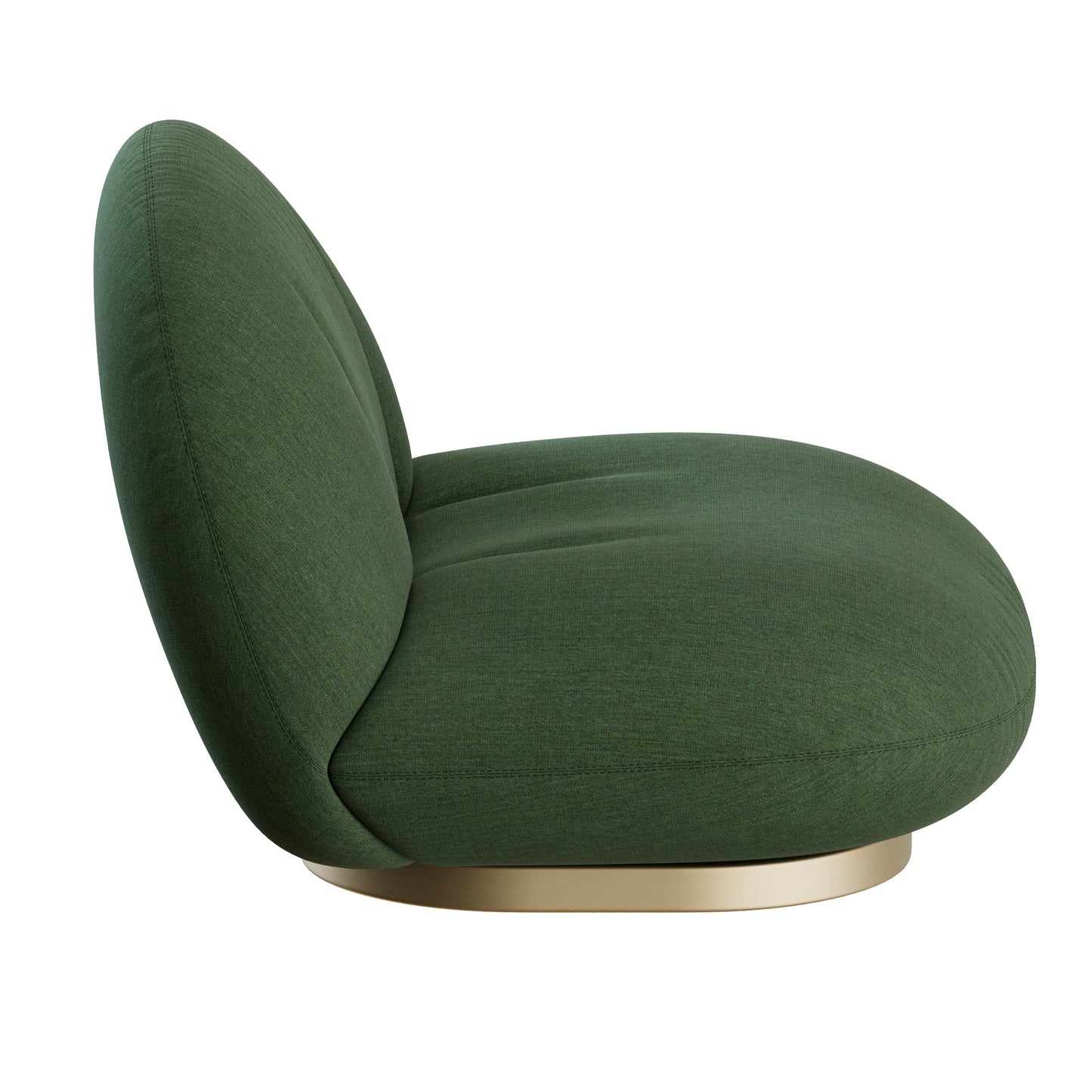 Pacha Mid-Century Lounge Chair Gubi 3D Model