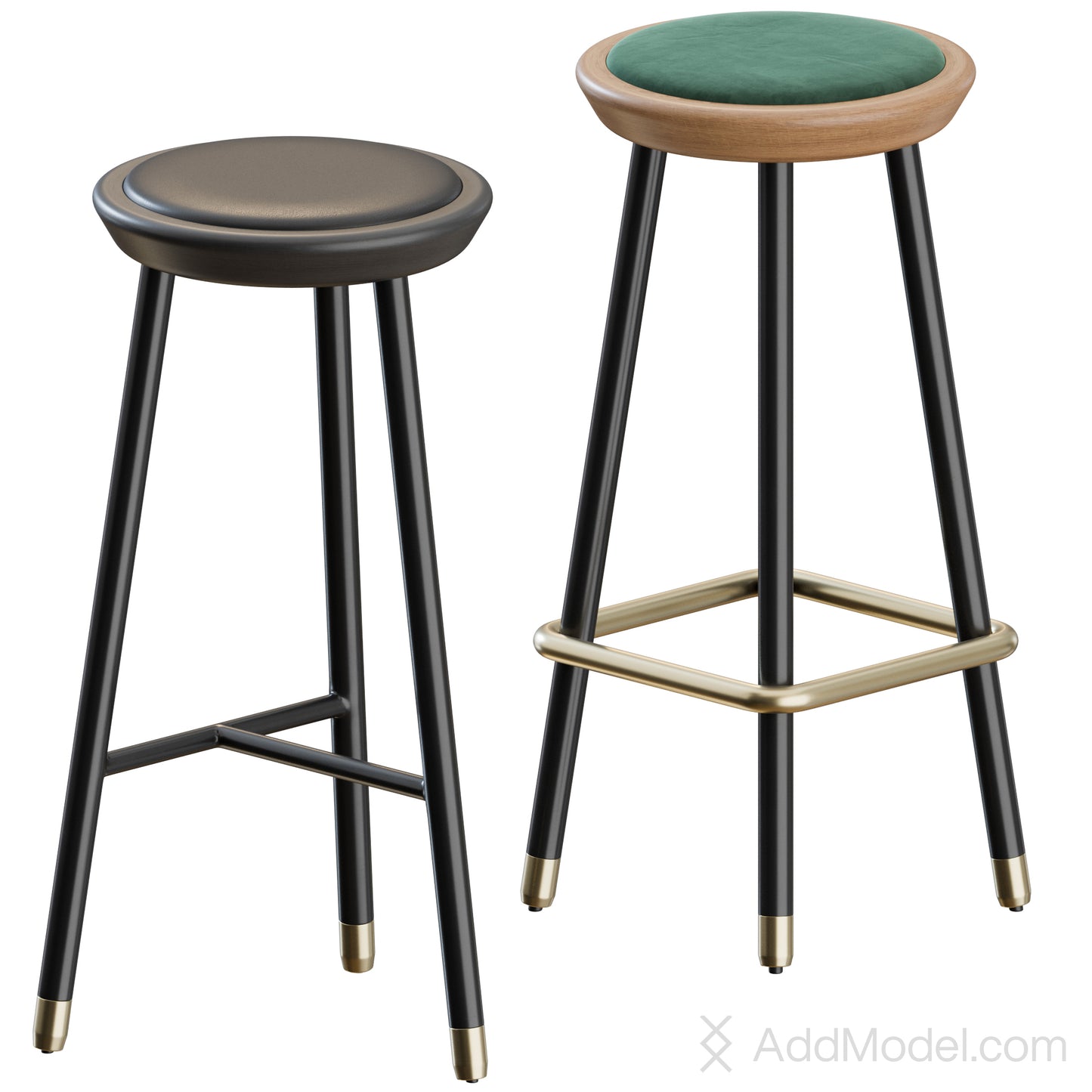 Drop Bar Stool By Topos Workshop 3D Model