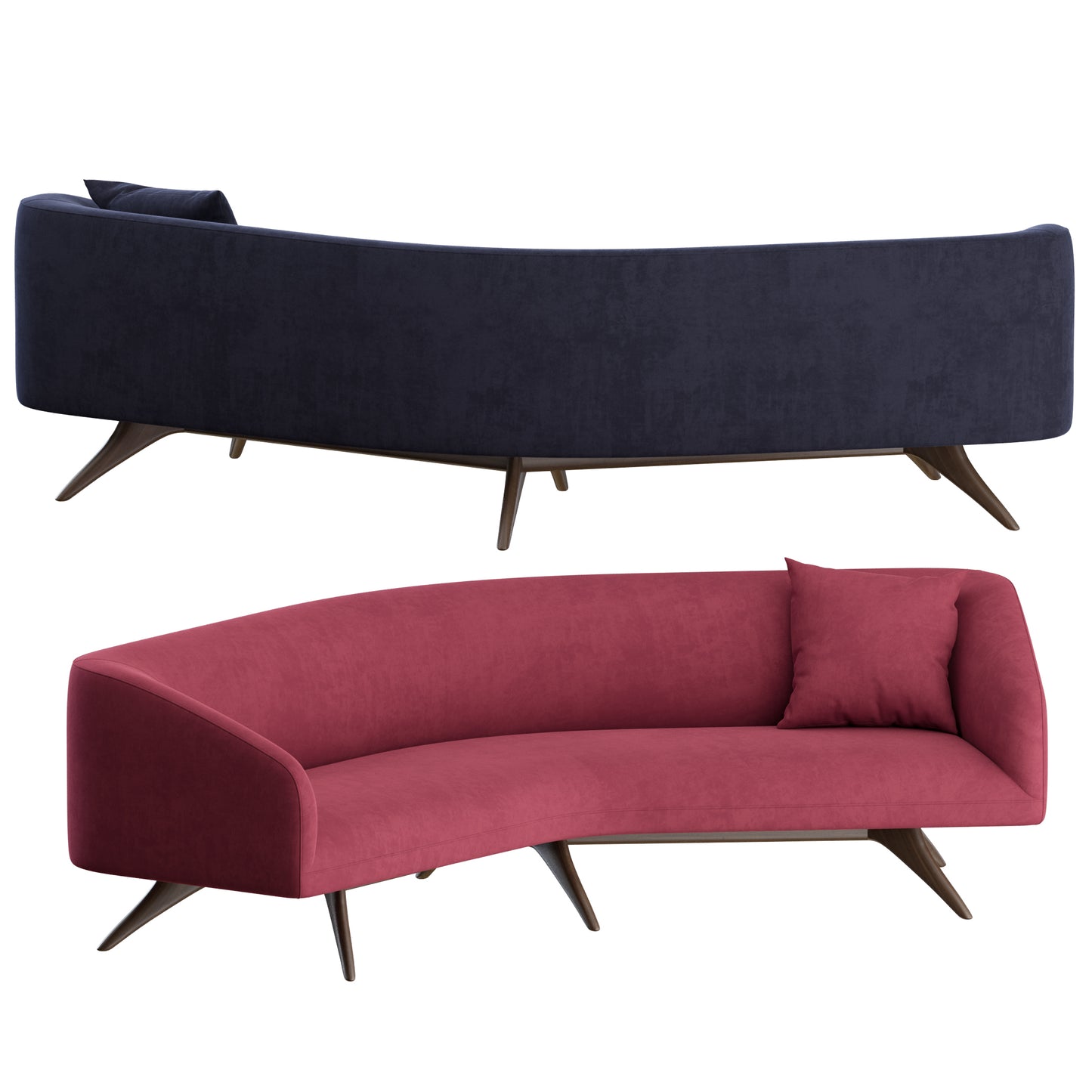 Fifth Avenue Angled Sofa by Vladimir Kagan 3D Model