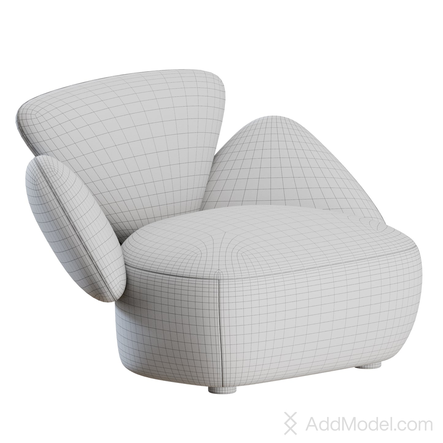 Foretre Armchair By The Future Perfect 3D Model