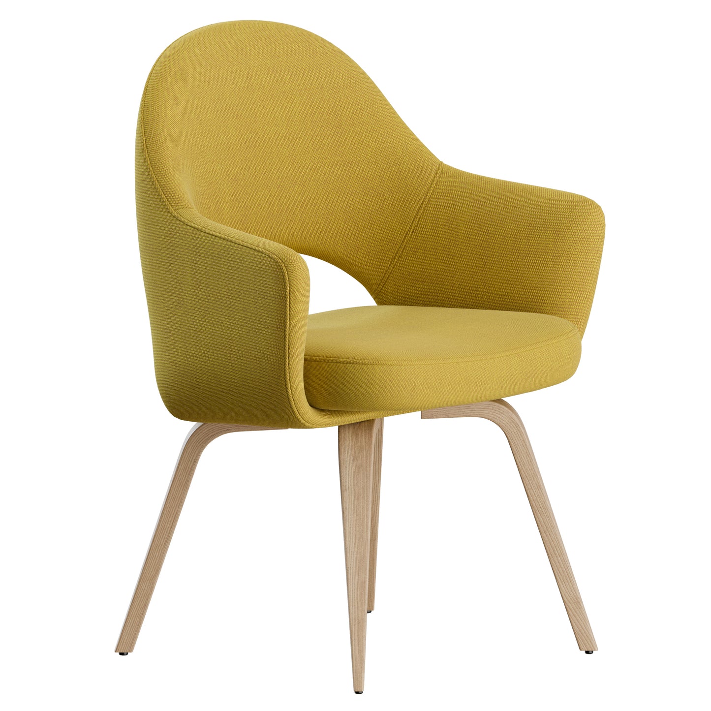 Saarinen Executive Armchair Wood Knoll 3D Model