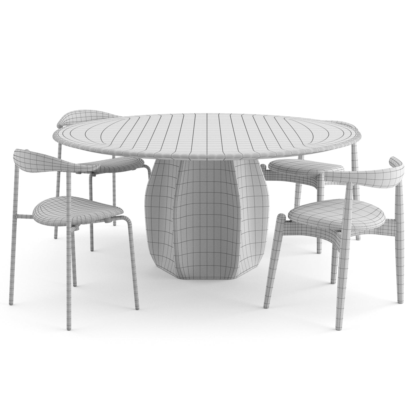 Dining Chairs By Carl Hansen + Asterias Table By Molteni & C