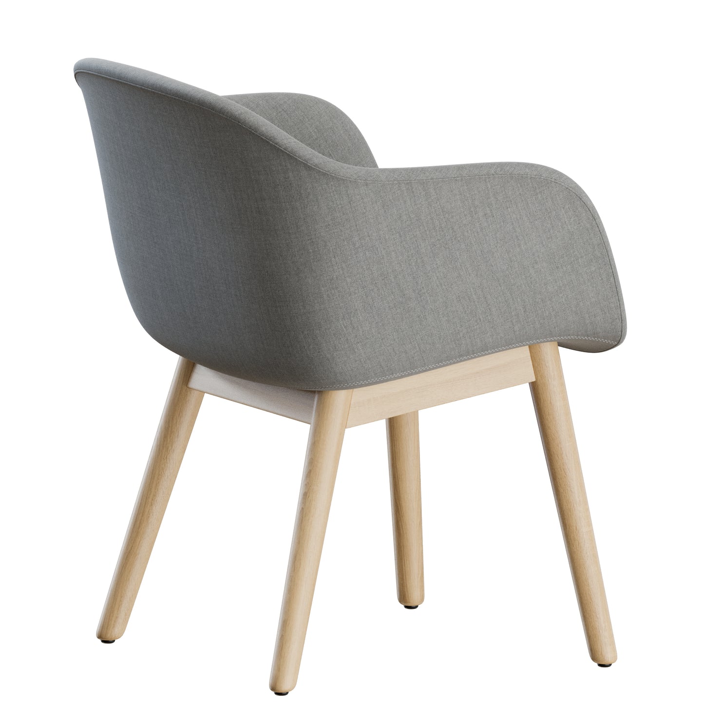 Fiber Conference Armchair Wood Muuto 3D Model