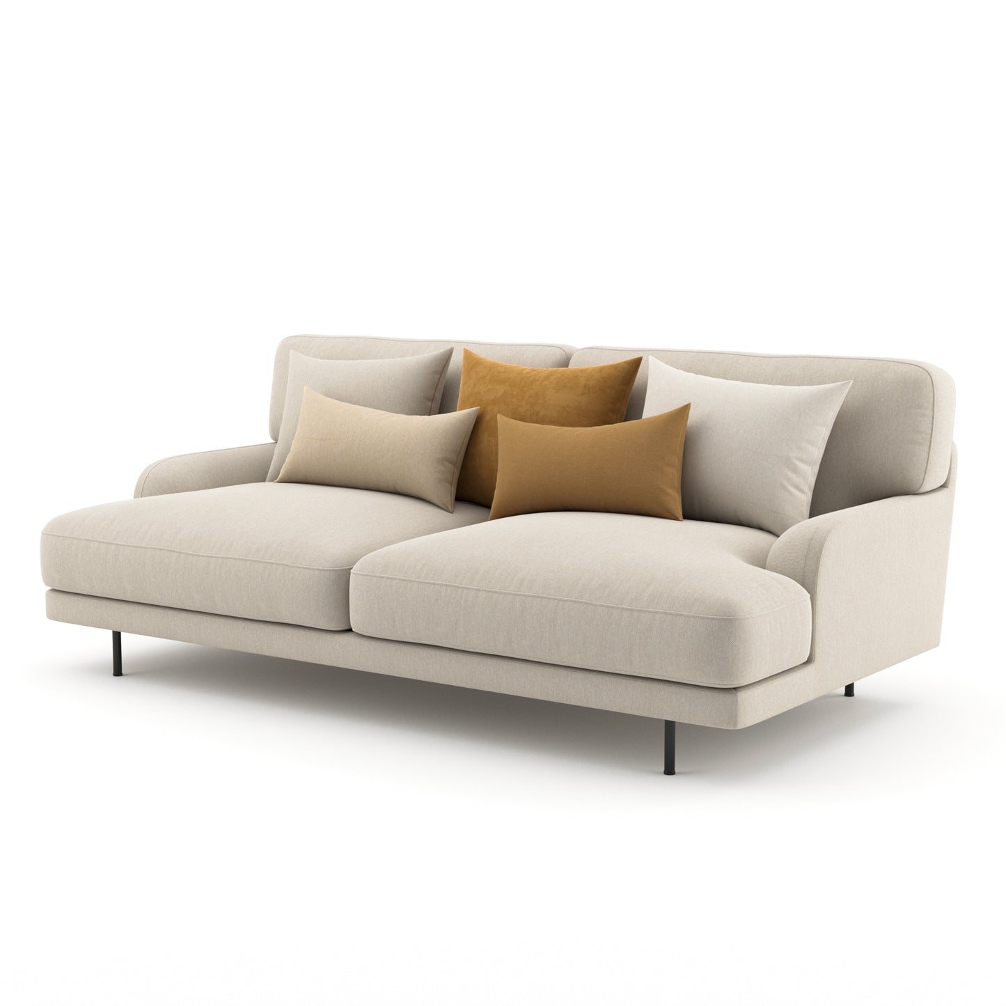 Flaneur Sofa 2 Seater By Gubi 3D Model