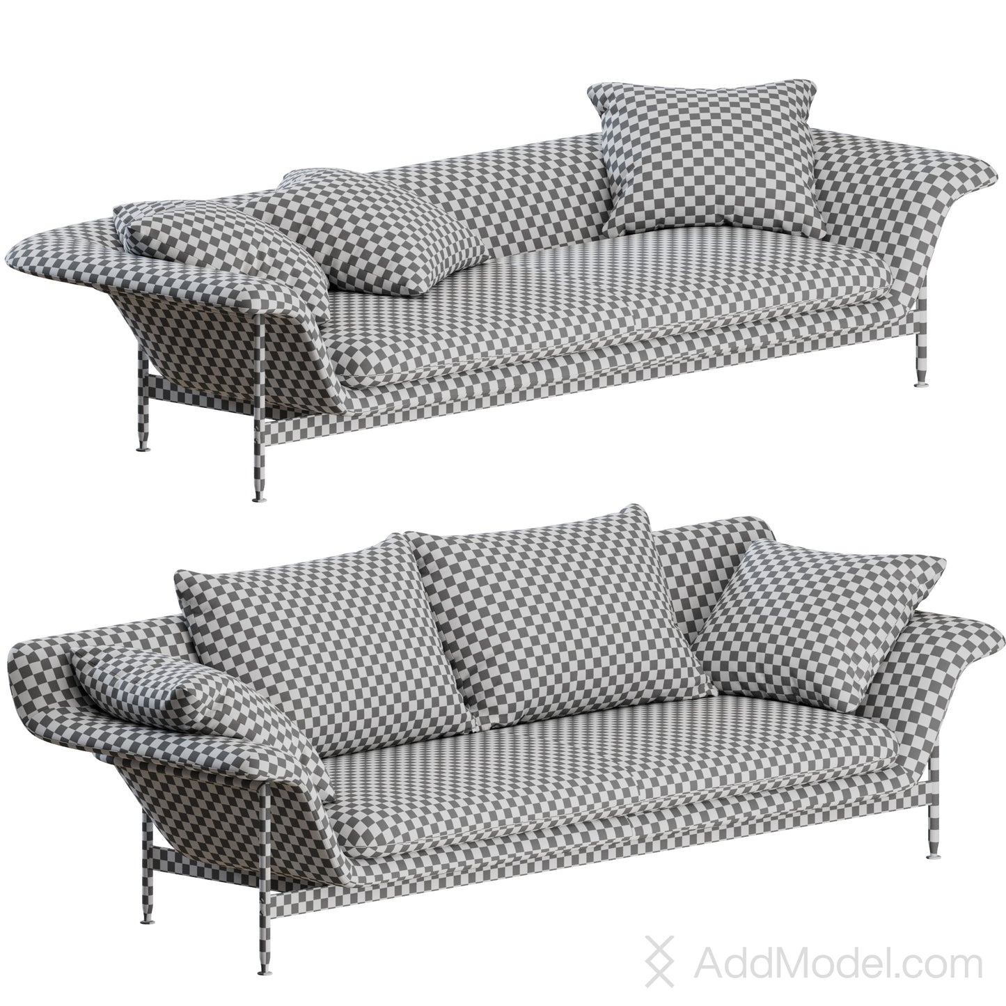 Esosoft Sofa By Cassina 3D Model