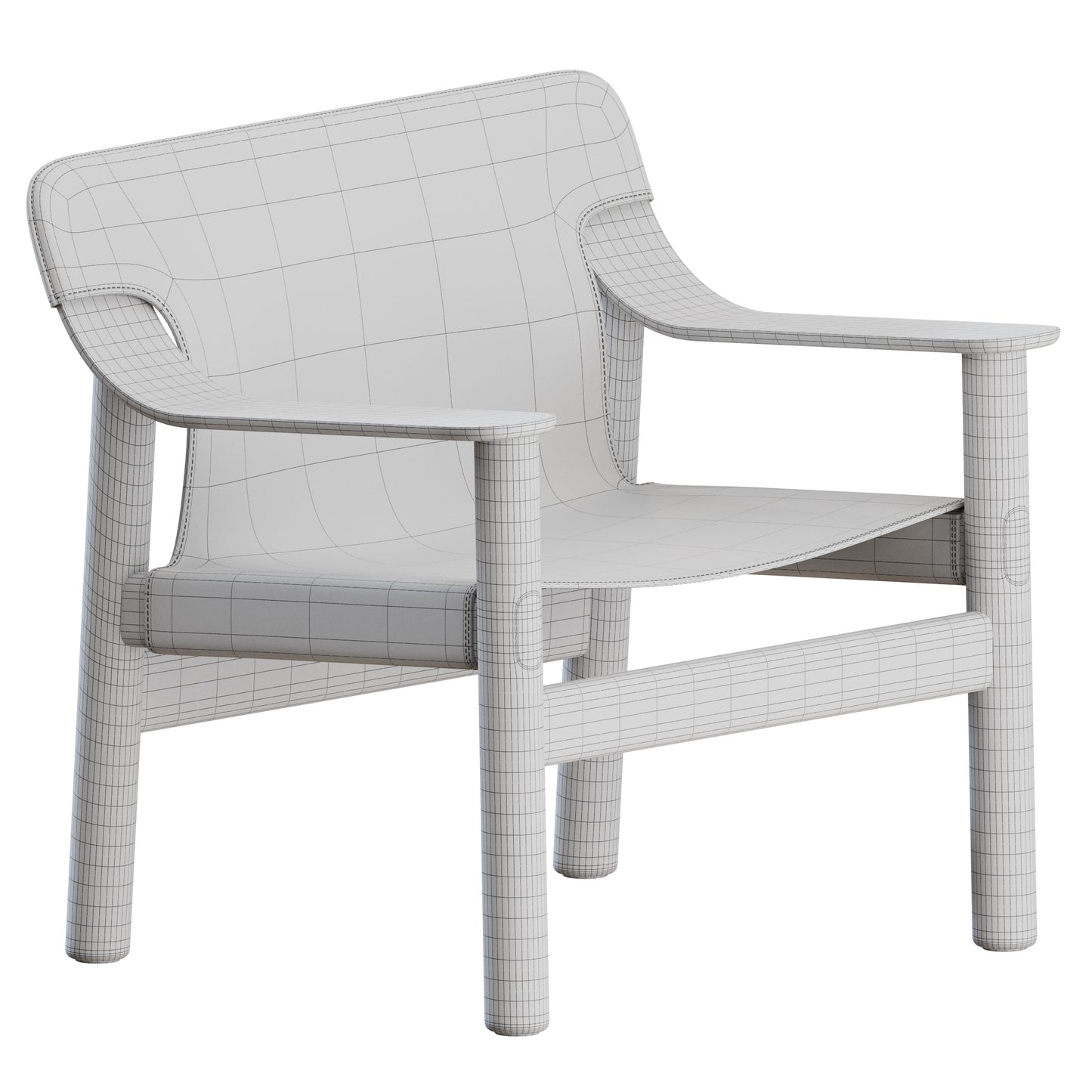 Bernard Lounge Chair Hay 3D Model