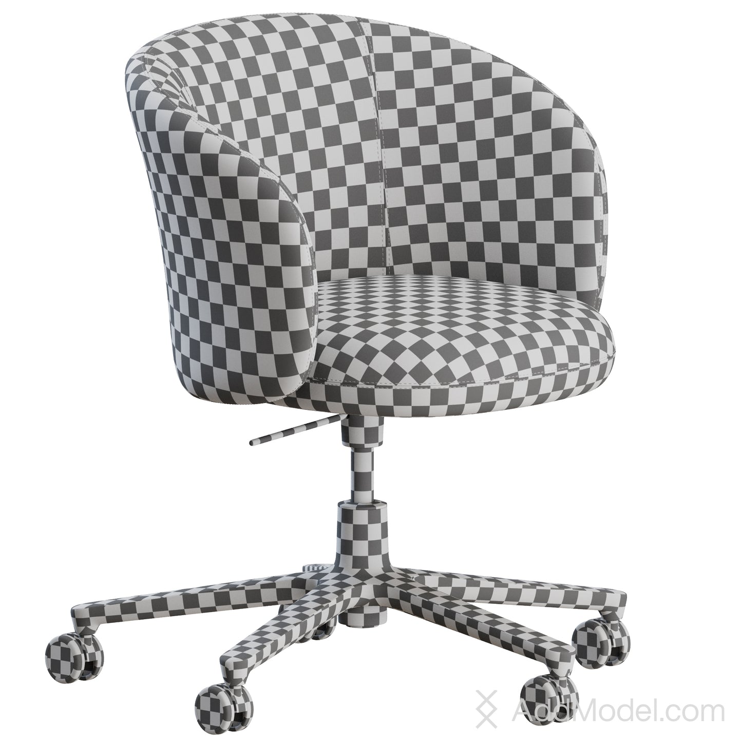 Mikado Office Chair 5 Legs By Vitra 3D Model