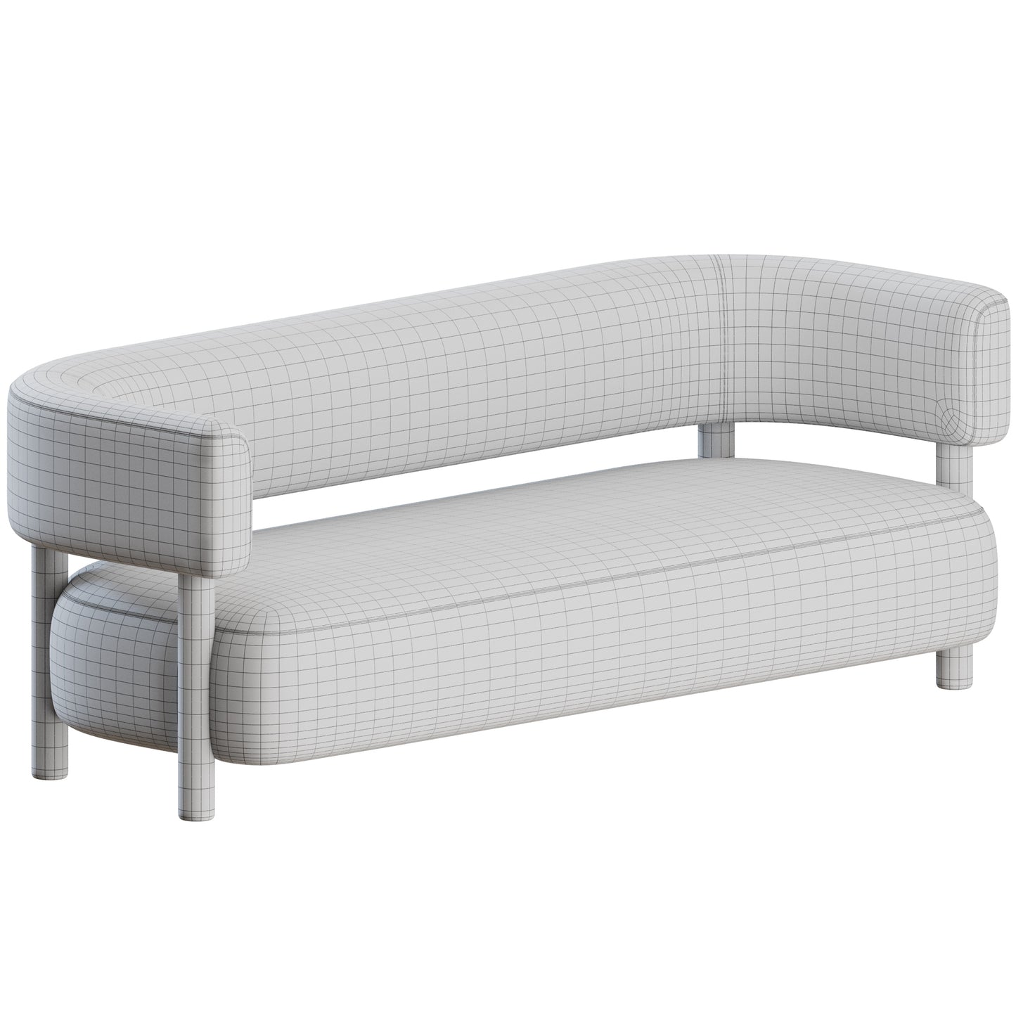 N-S03 Sofa Karimoku Case Study 3D Model