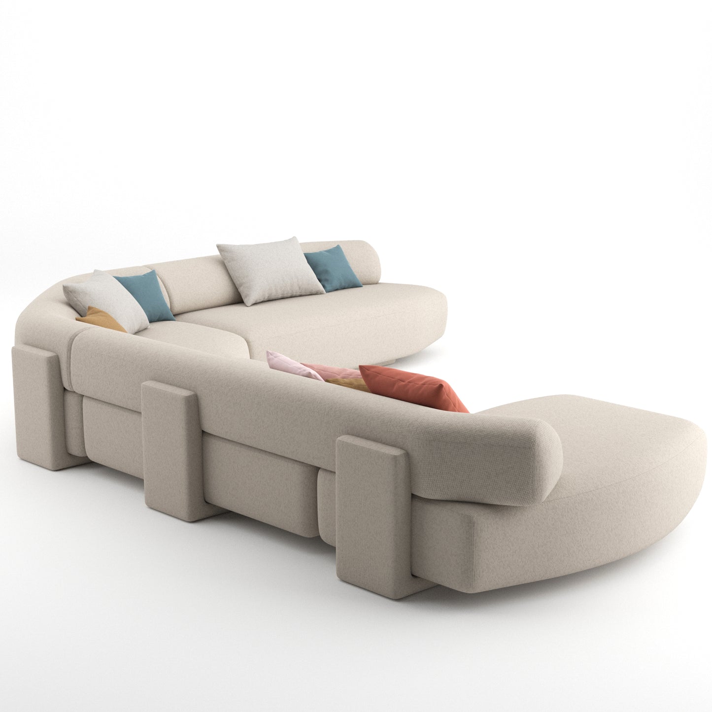 Gogan Sofa 04 By Moroso 3D Model