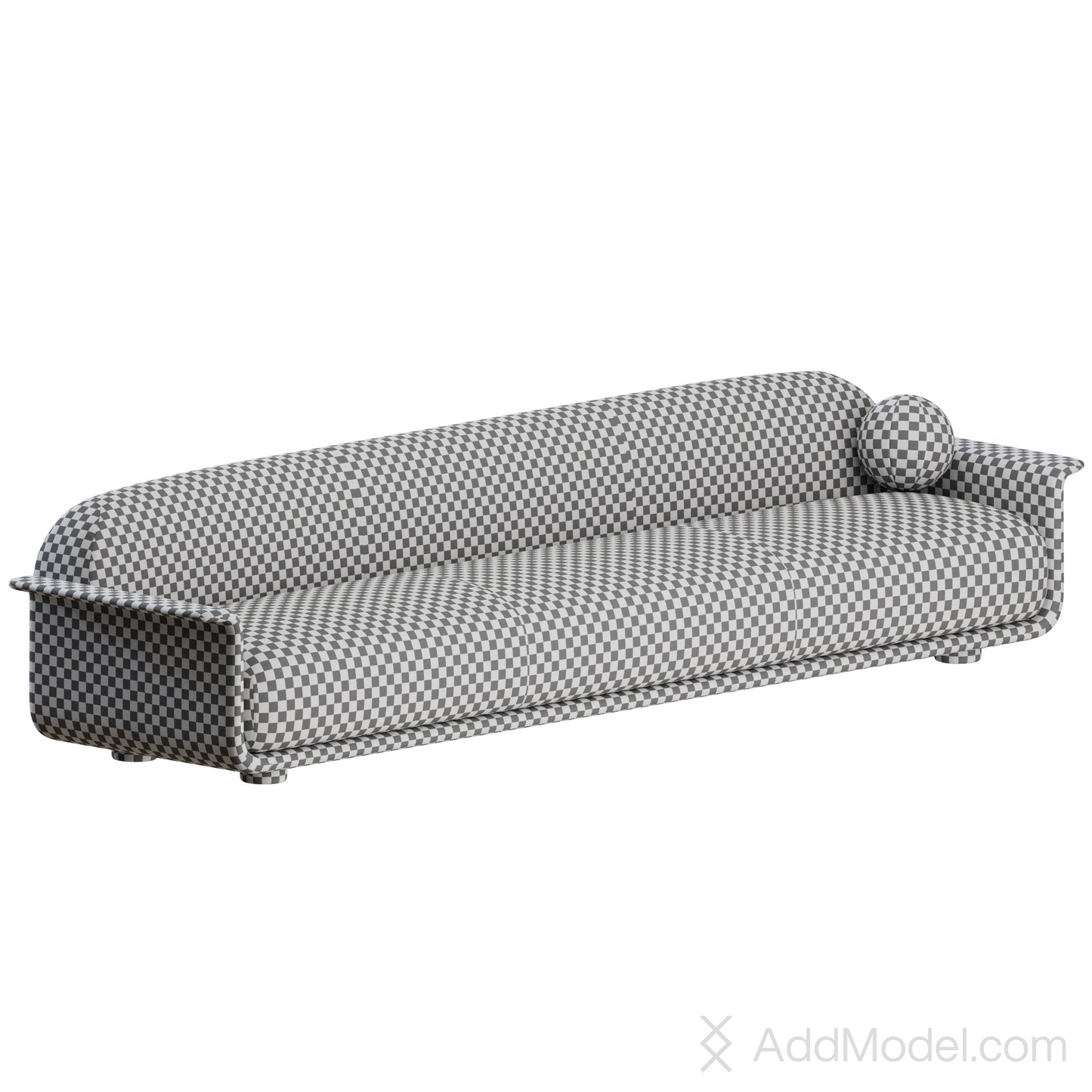 Tenere Sofa With Armrests By Van Rossum 3D Model