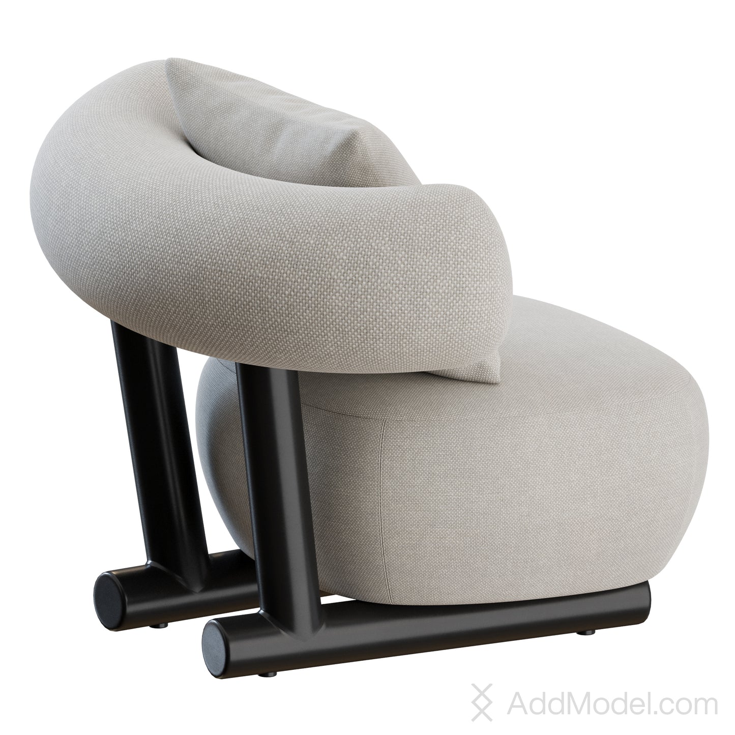 Pipe Armchair By Moroso 3D Model