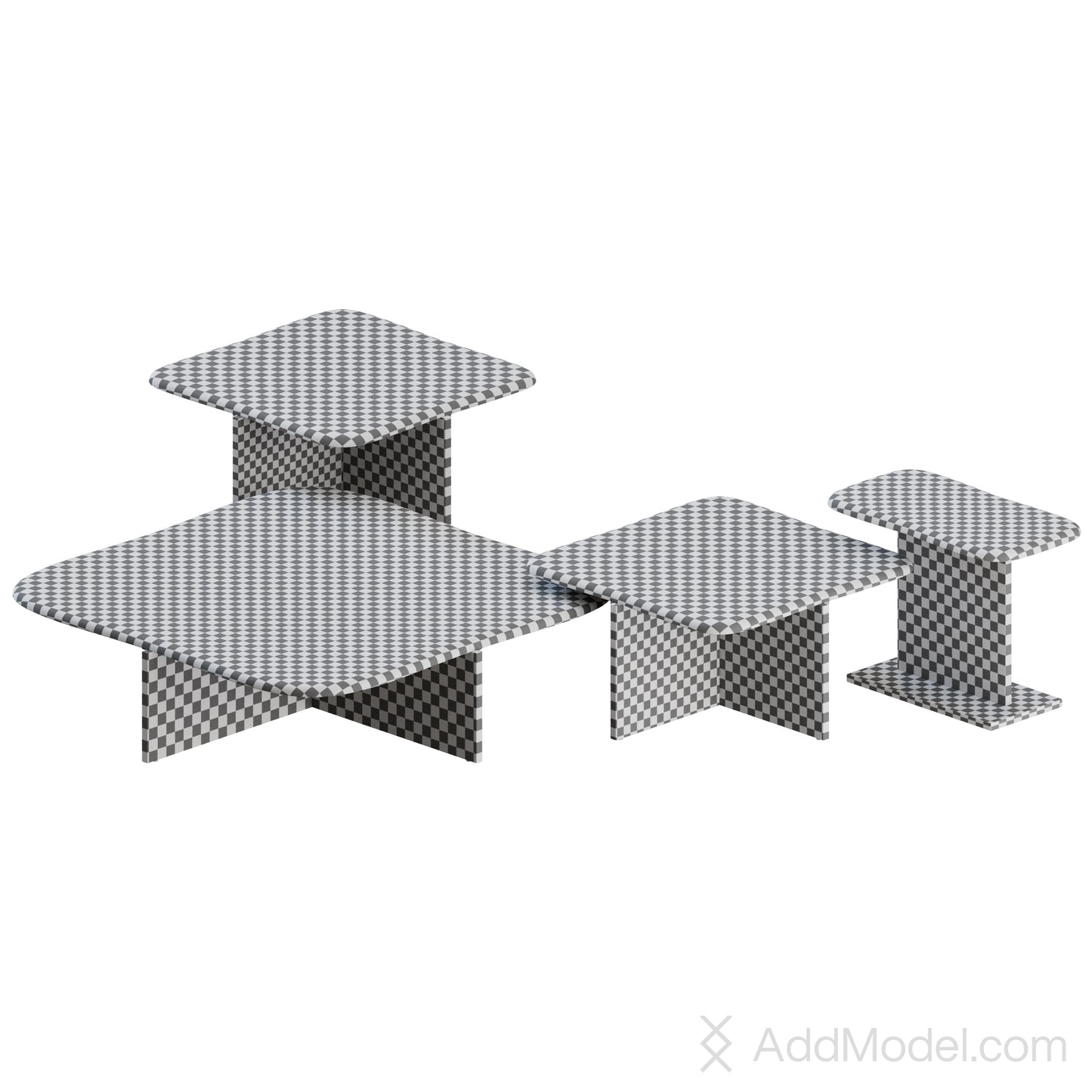 Tufty-Time 20 Coffee Table By B&B Italia 3D Model