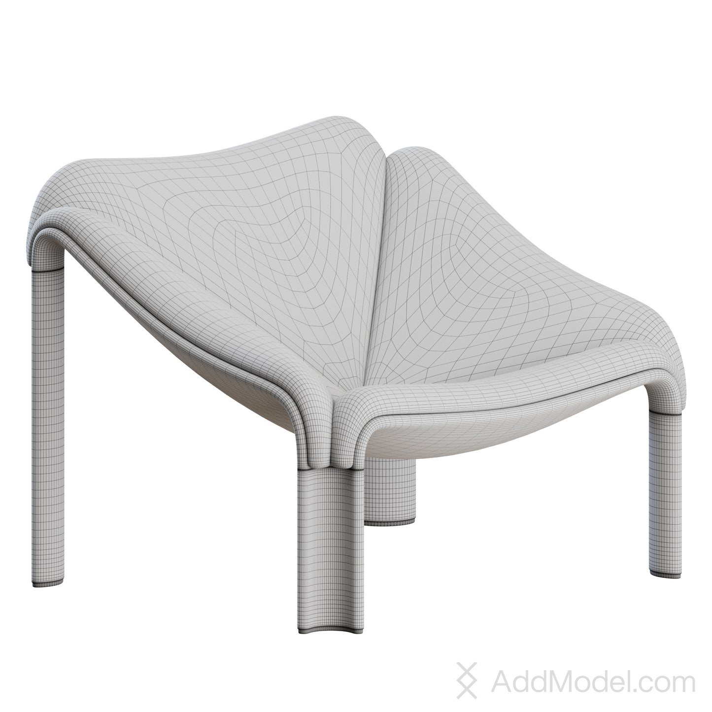 F300 Lounge Chair Pierre Paulin By Gubi 3D Model