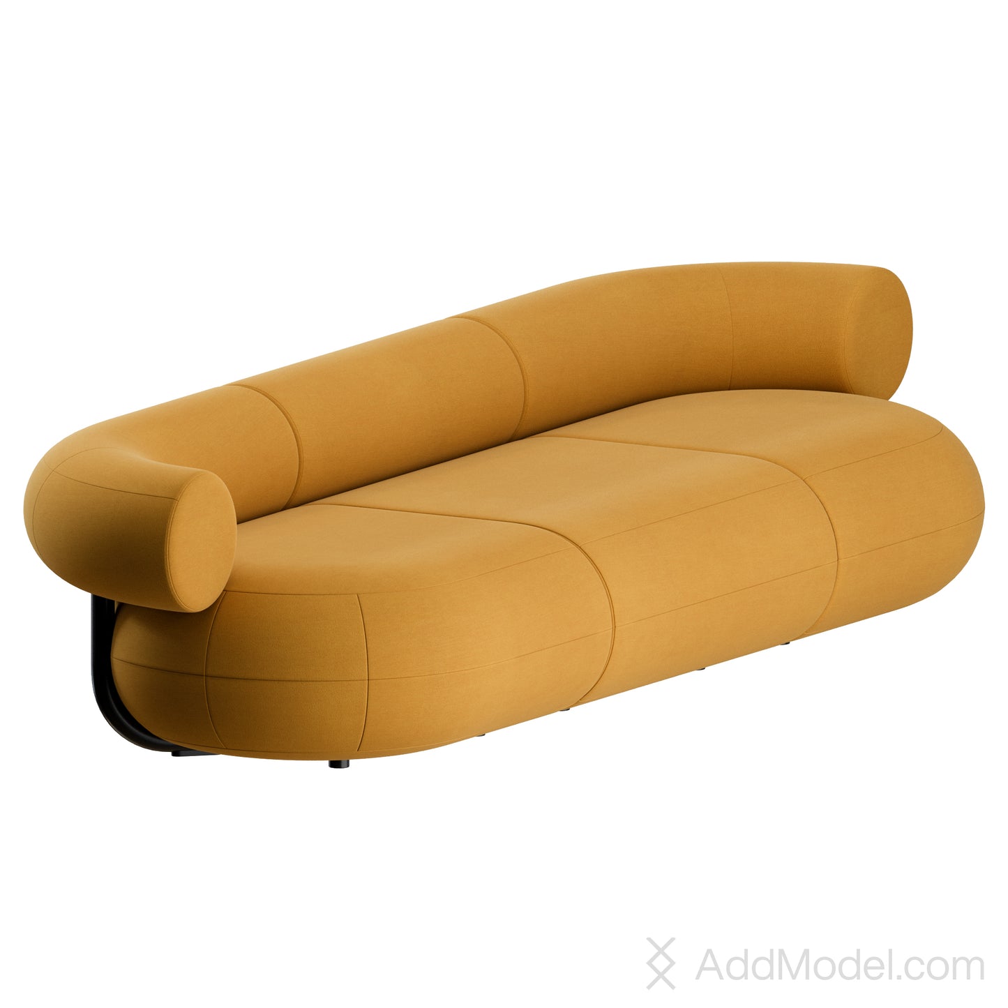 Fat Sofa Straight 3 Seater By Tom Dixon 3D Model