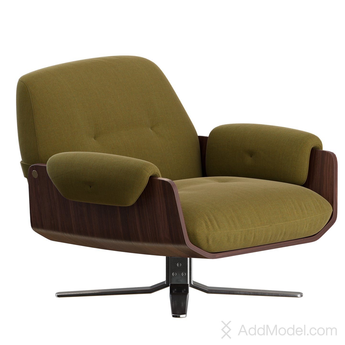Laurel Armchair By Minotti 3D Model