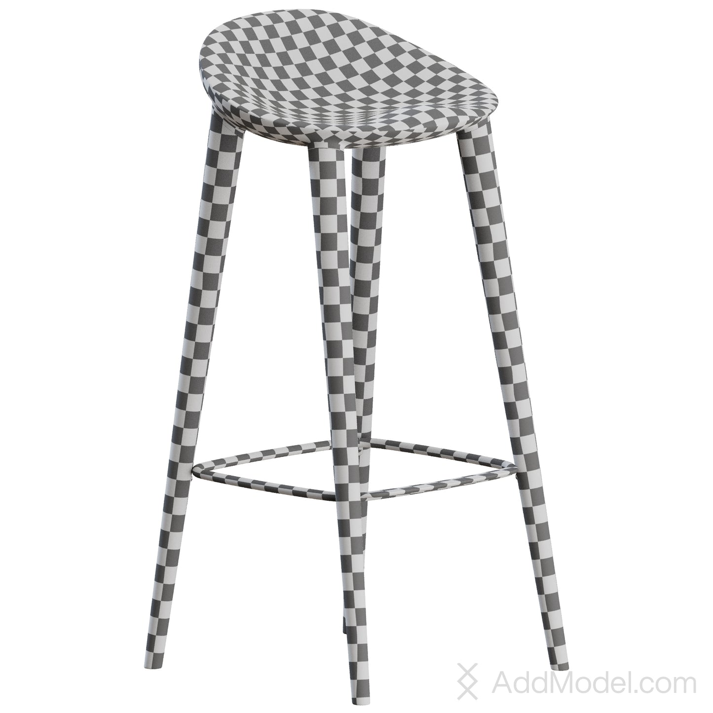 Miyazaki Bar Stool By Miyazaki Chair Factory 3D Model