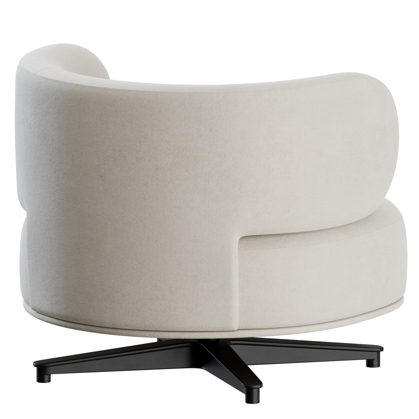 Akiko Lounge Swivel Armchair Gallotti&Radice 3D Model