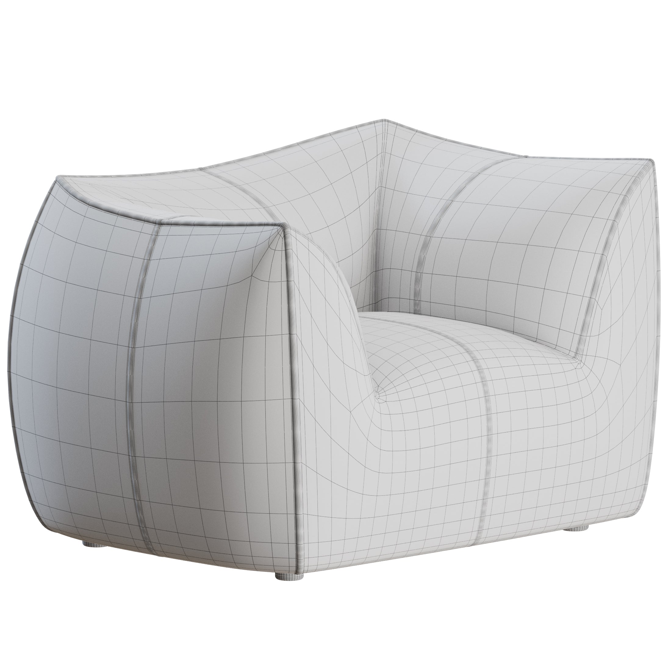 Le Bambole Armchair B&B Italia 3D Model – Add Model