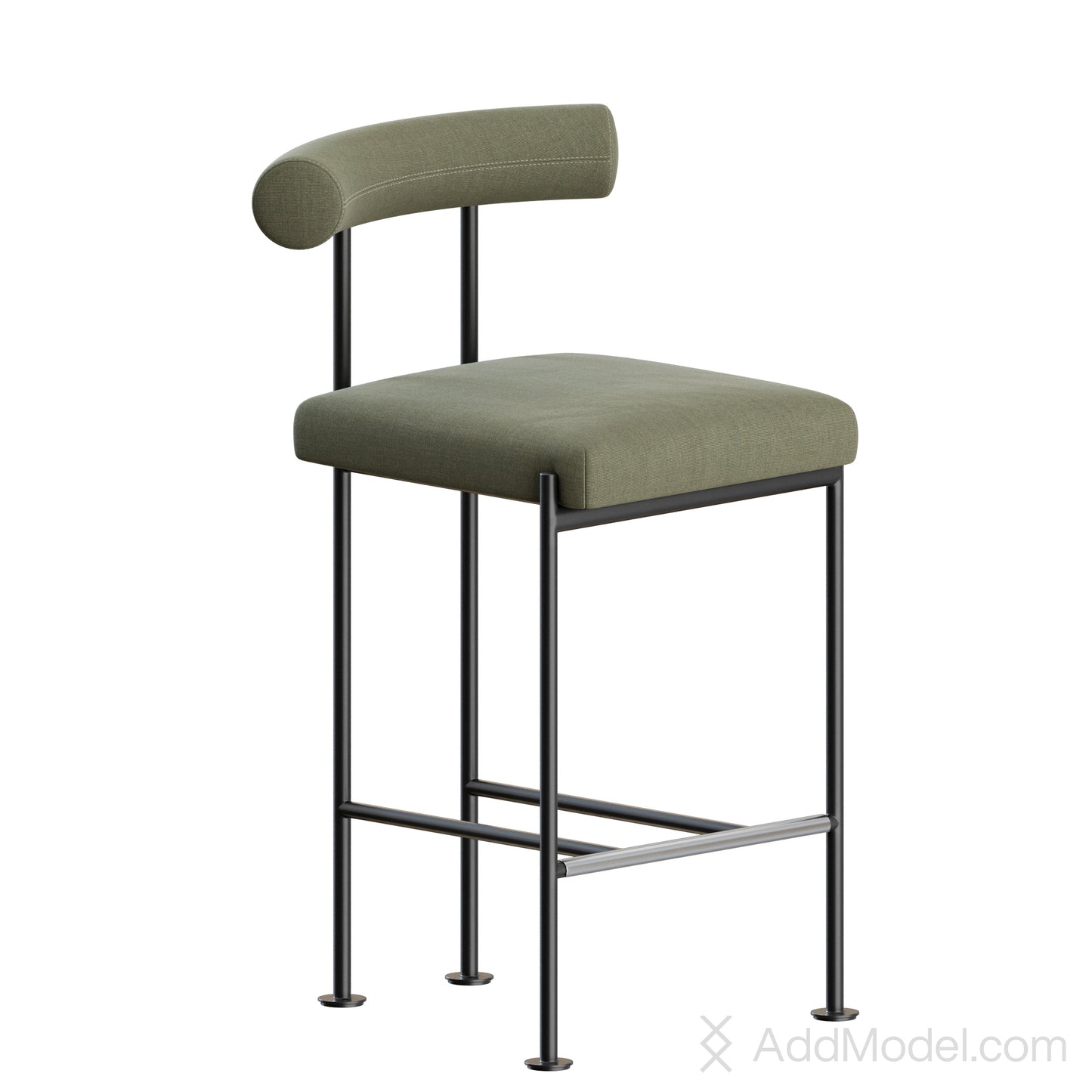 Quando Stool By MIDJ 3D Model