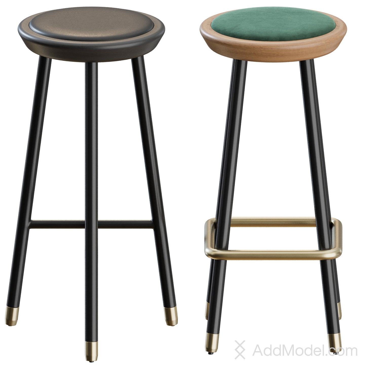 Drop Bar Stool By Topos Workshop 3D Model