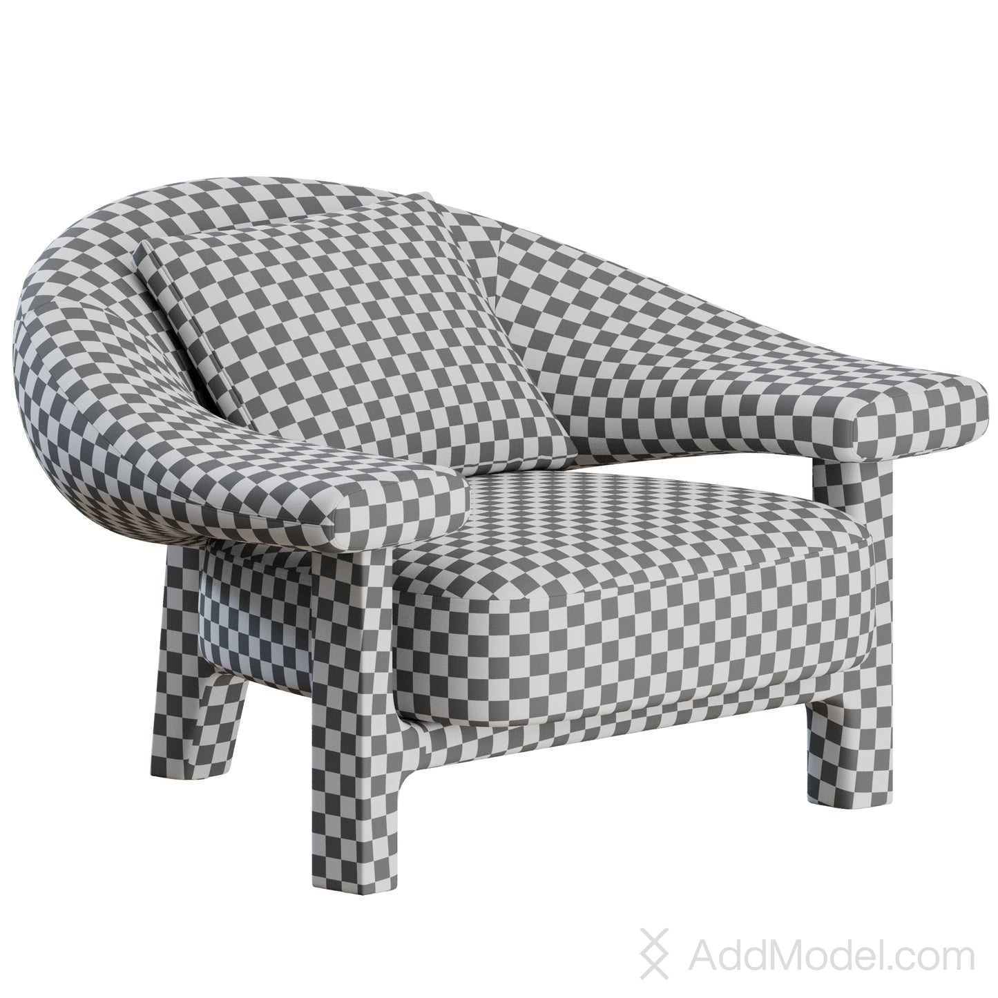 Owen Armchair By Poliform 3D Model