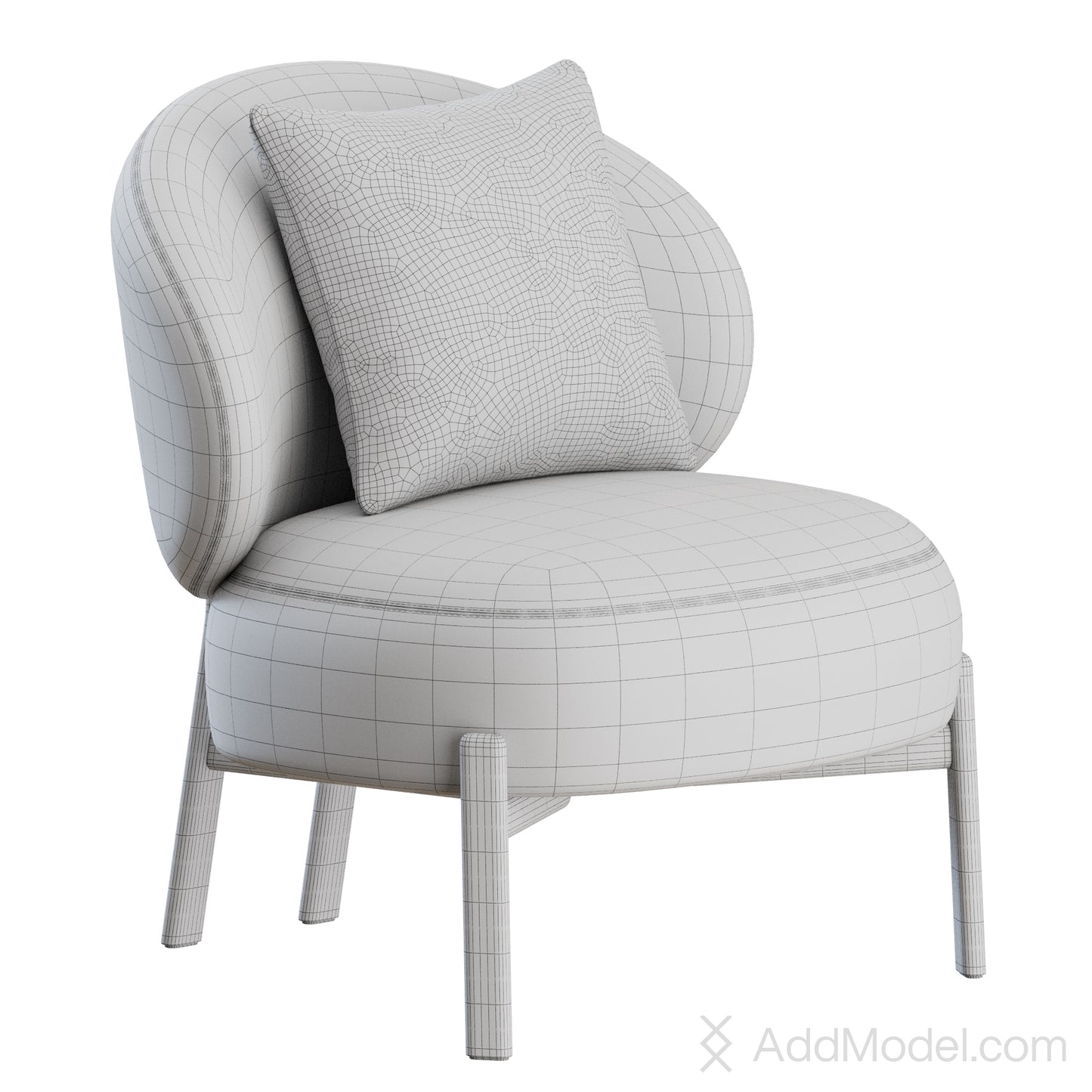 Clara Armchair By Marelli 3D Model