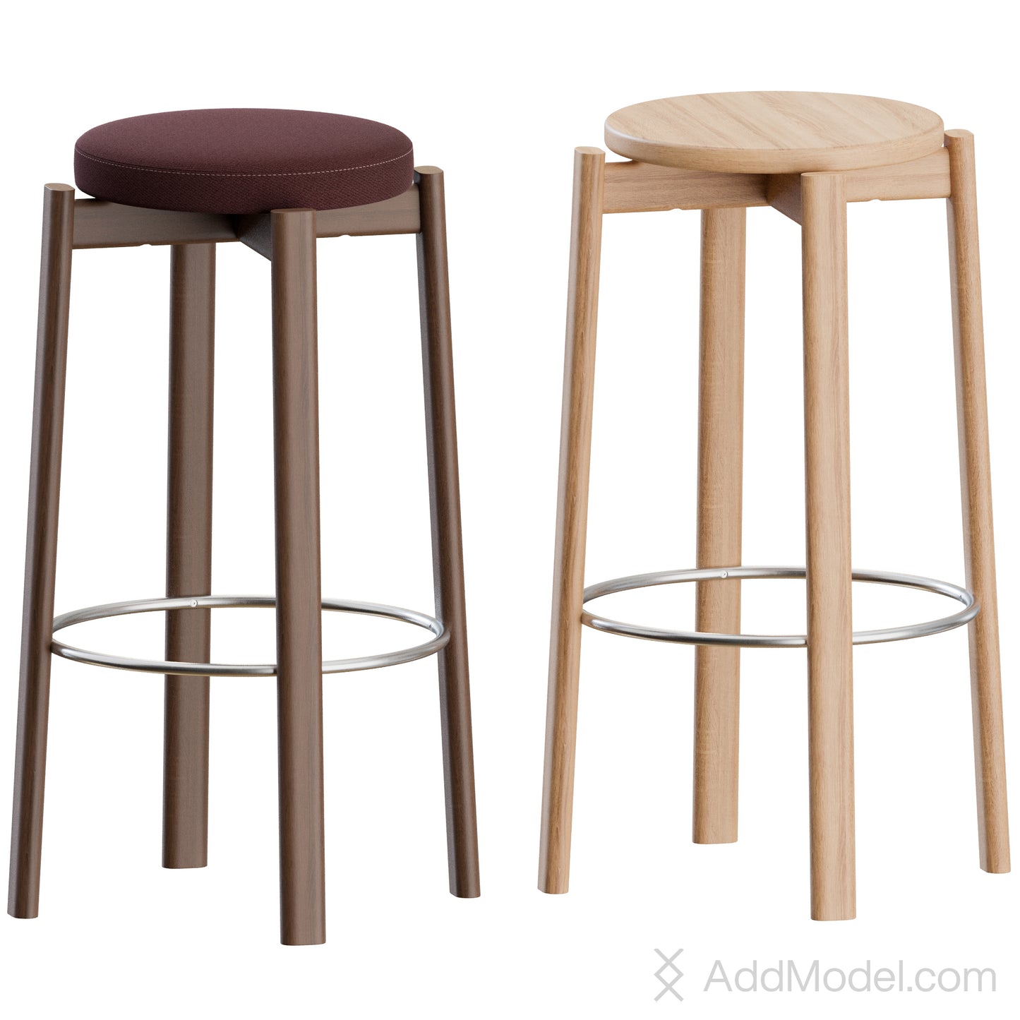 Passage Bar Stool By Audo Copenhagen 3D Model