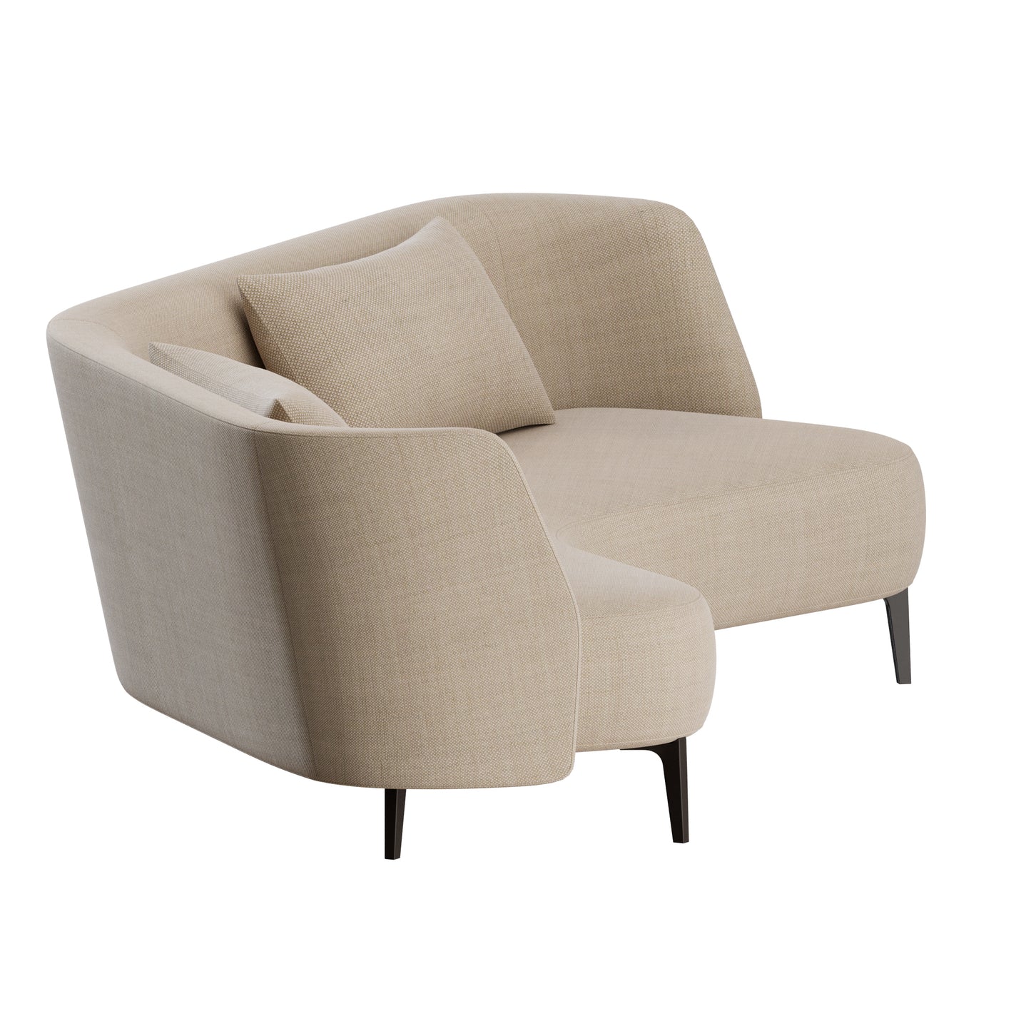 Sunday Sofa Curved Poliform 3D Model