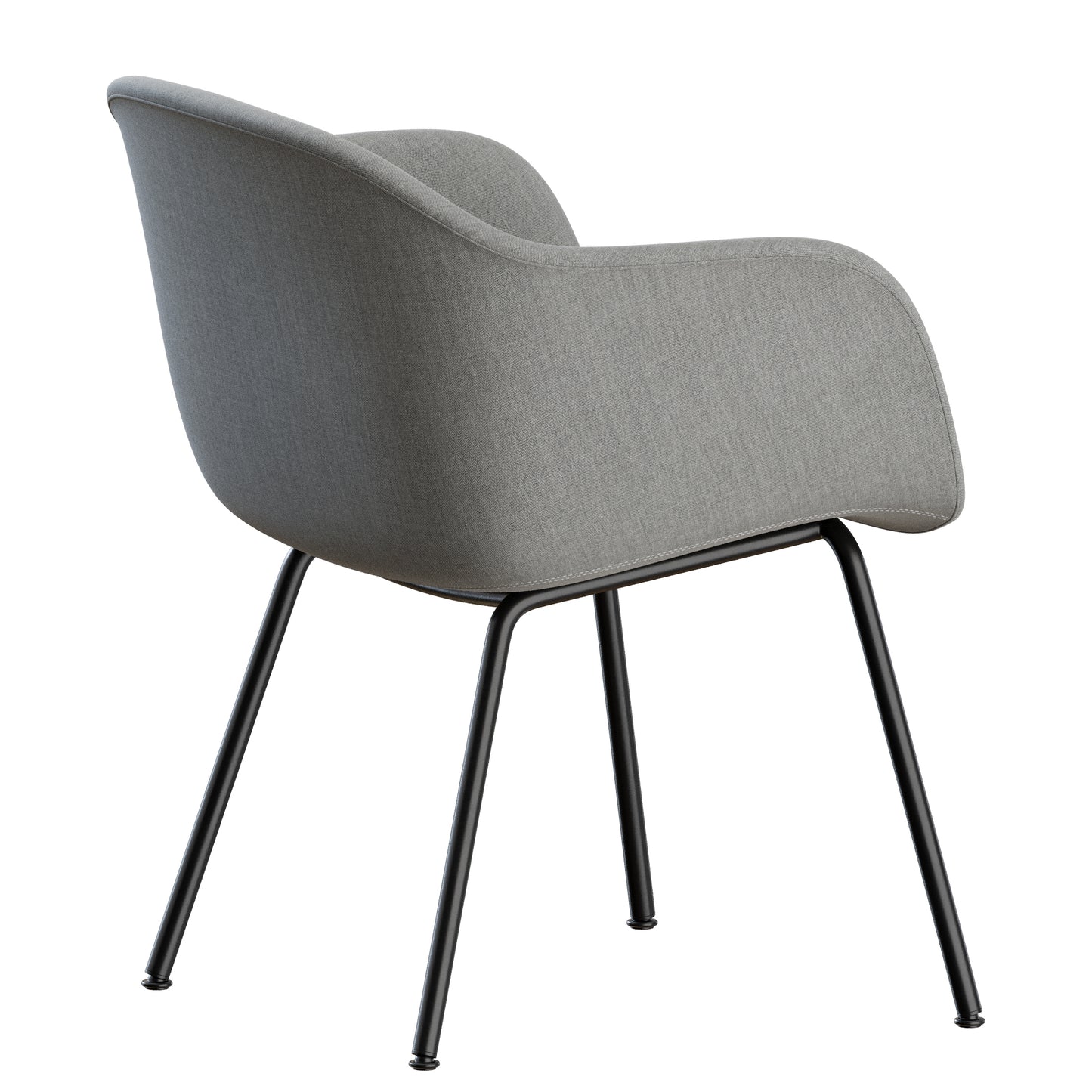 Fiber Conference Armchair Tube Base Muuto 3D Model