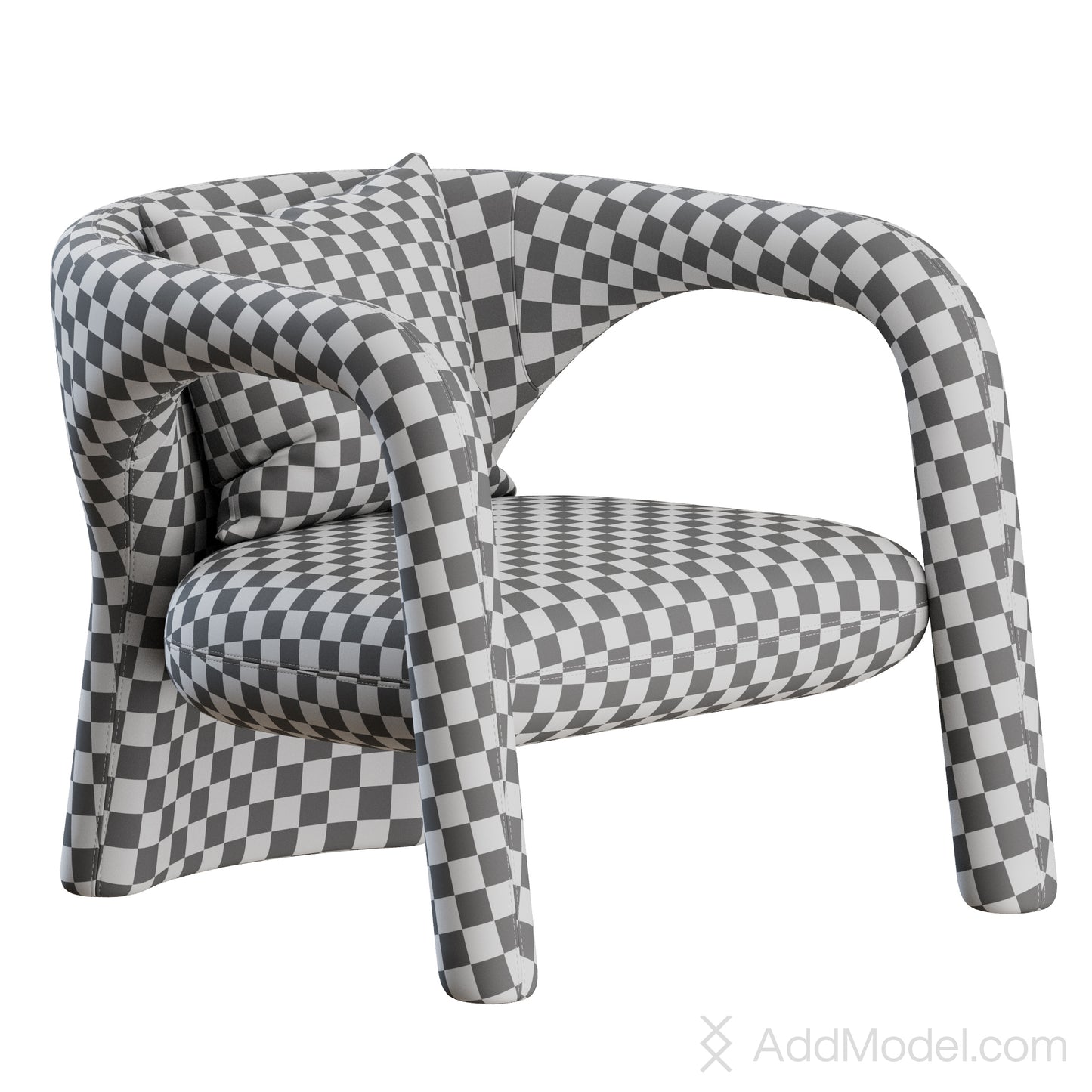 Aimee Lounge Armchair By Baxter 3D Model