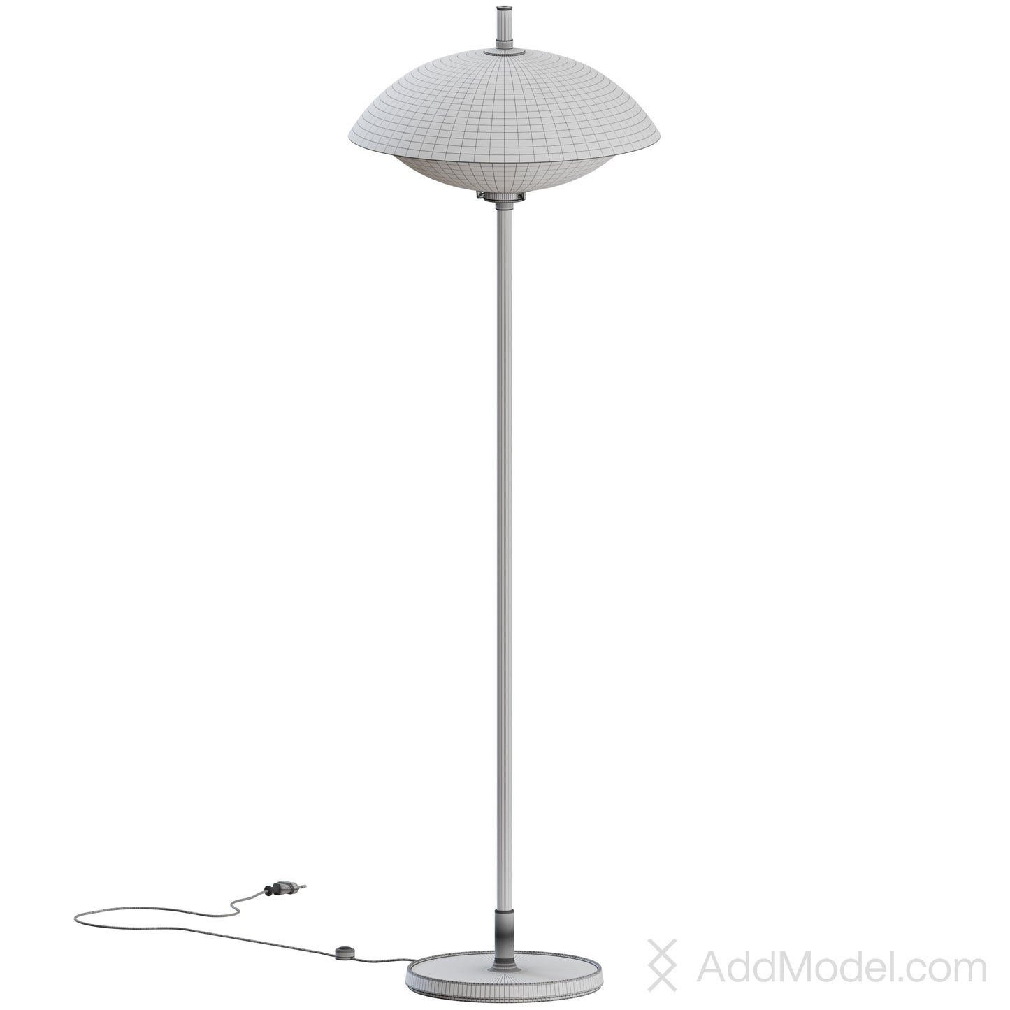 Clam Floor Lamp By Fritz Hansen 3D Model