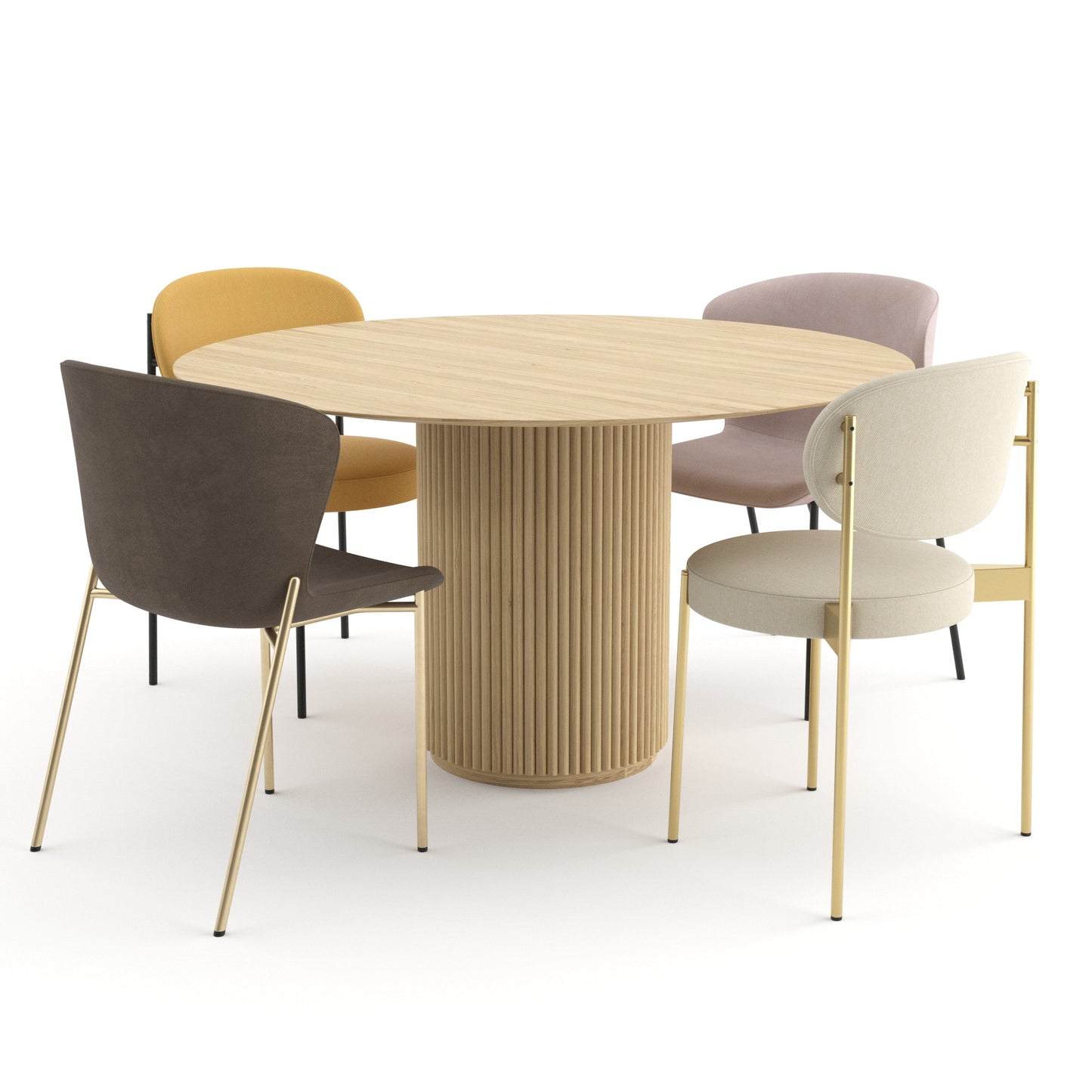 Danish Dining Set 3D Model