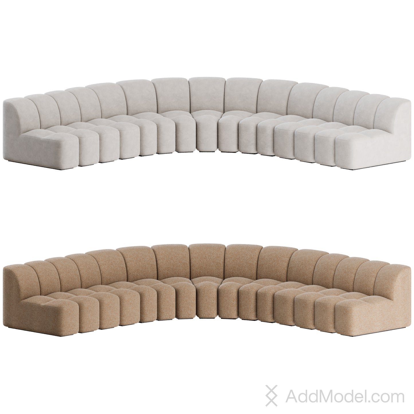 Array Modular Sofa By MDF Italia 3D Model