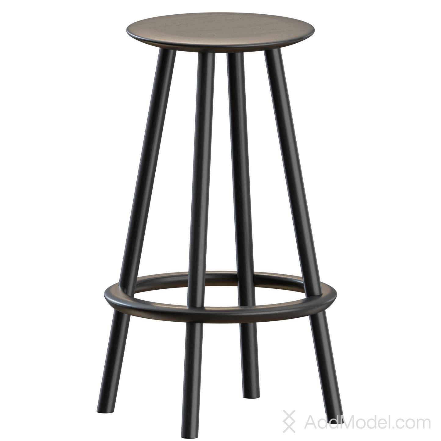 OVO High Stool By Benchmark Furniture 3D Model