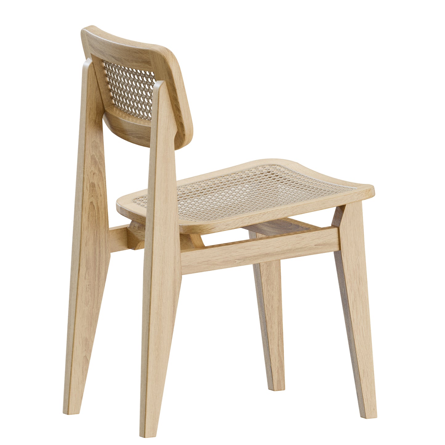 C-Chair Dining Chair French Cane Gubi 3D Model