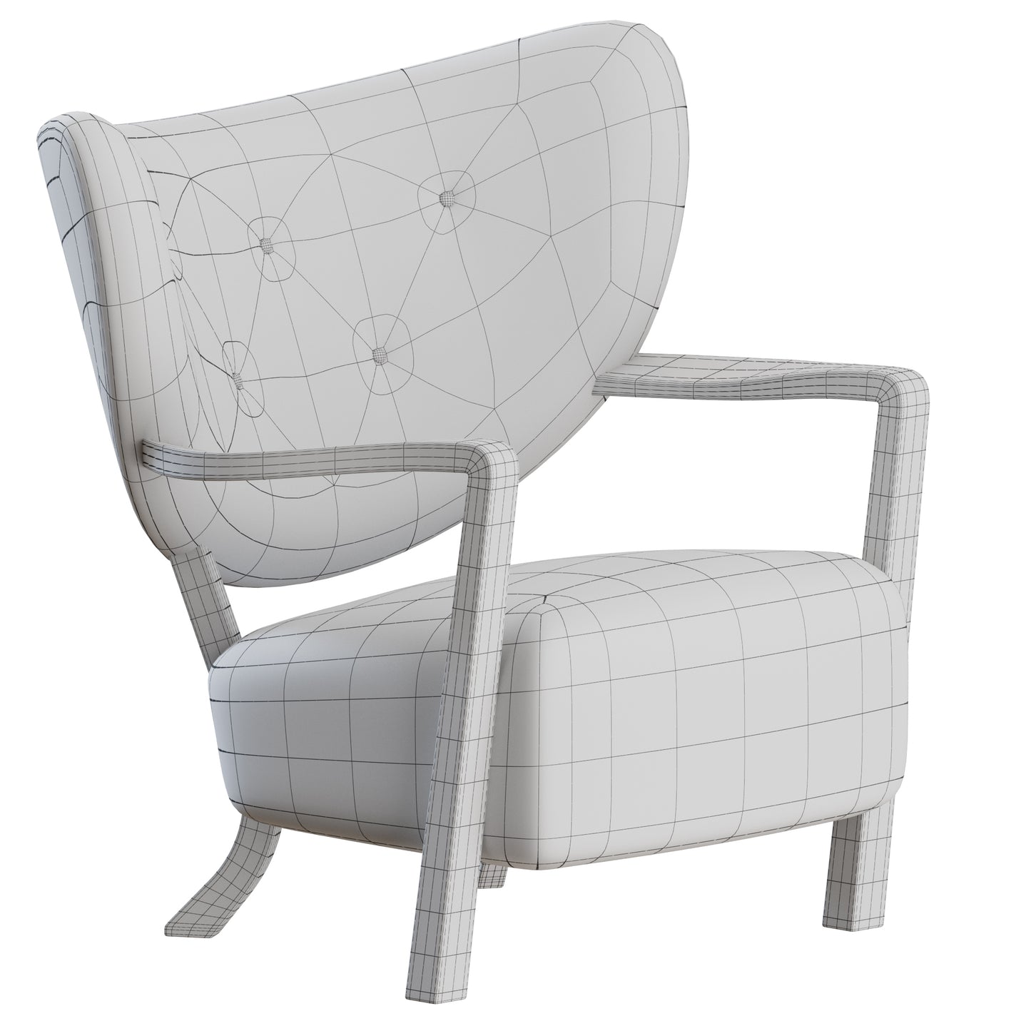 Wulff ATD2 Lounge Chair By &Tradition 3D Model