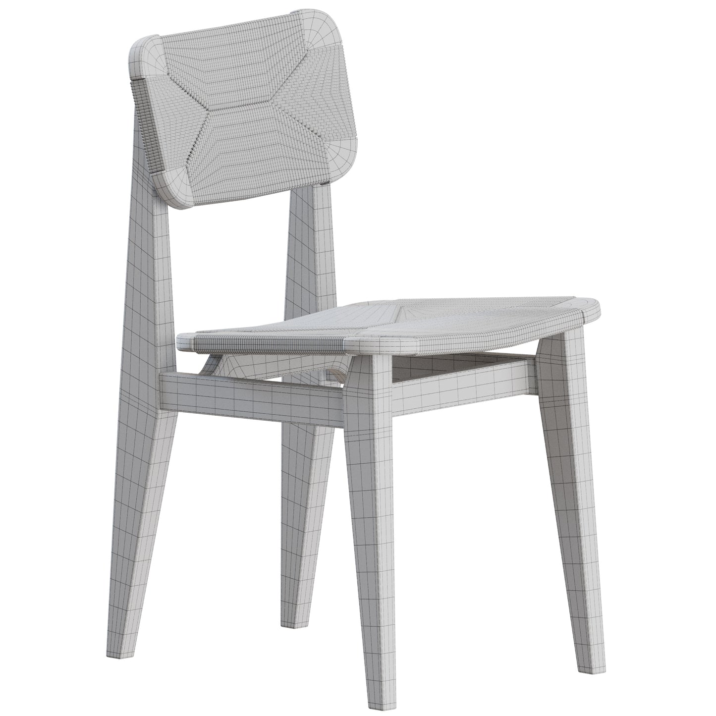 C-Chair Dining Chair Paper Cord Gubi 3D Model