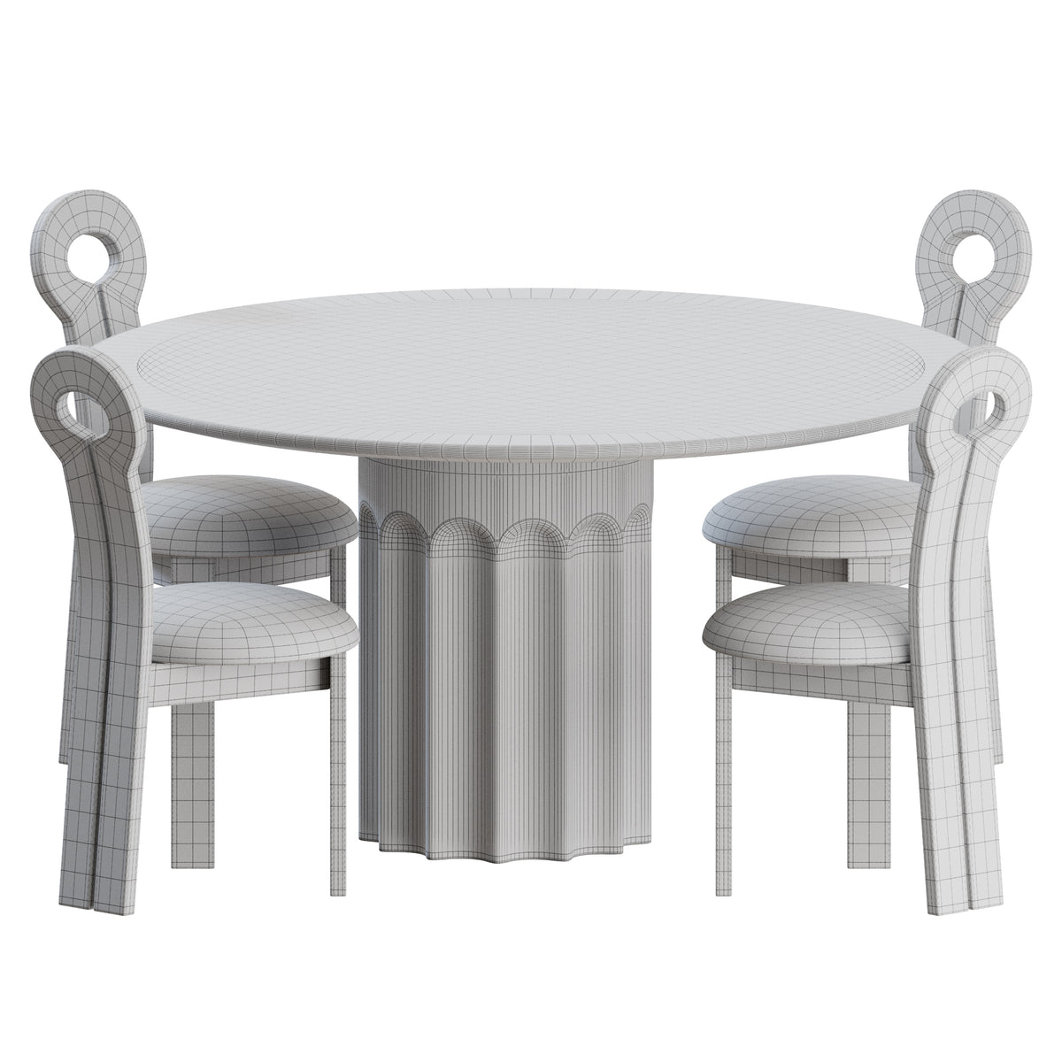 Dining Set 01 By Lulu And Georgia 3D Model – Add Model