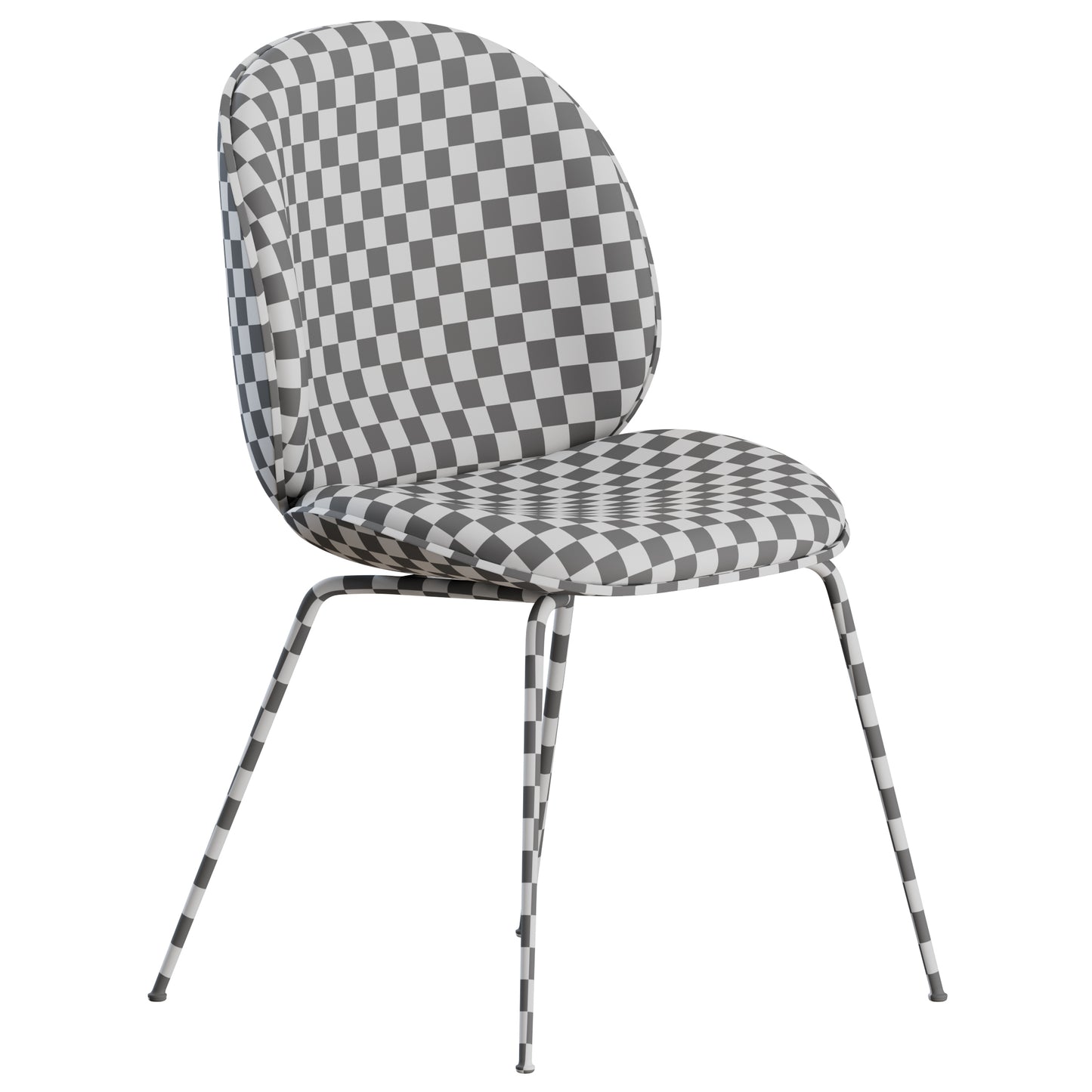 Beetle Veneer Dining Chair Gubi 3D Model