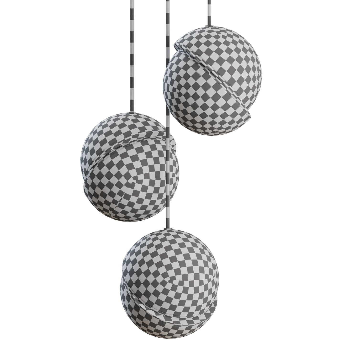 Mini Crescent Chandelier 3 Piece By Lee Broom 3D Model