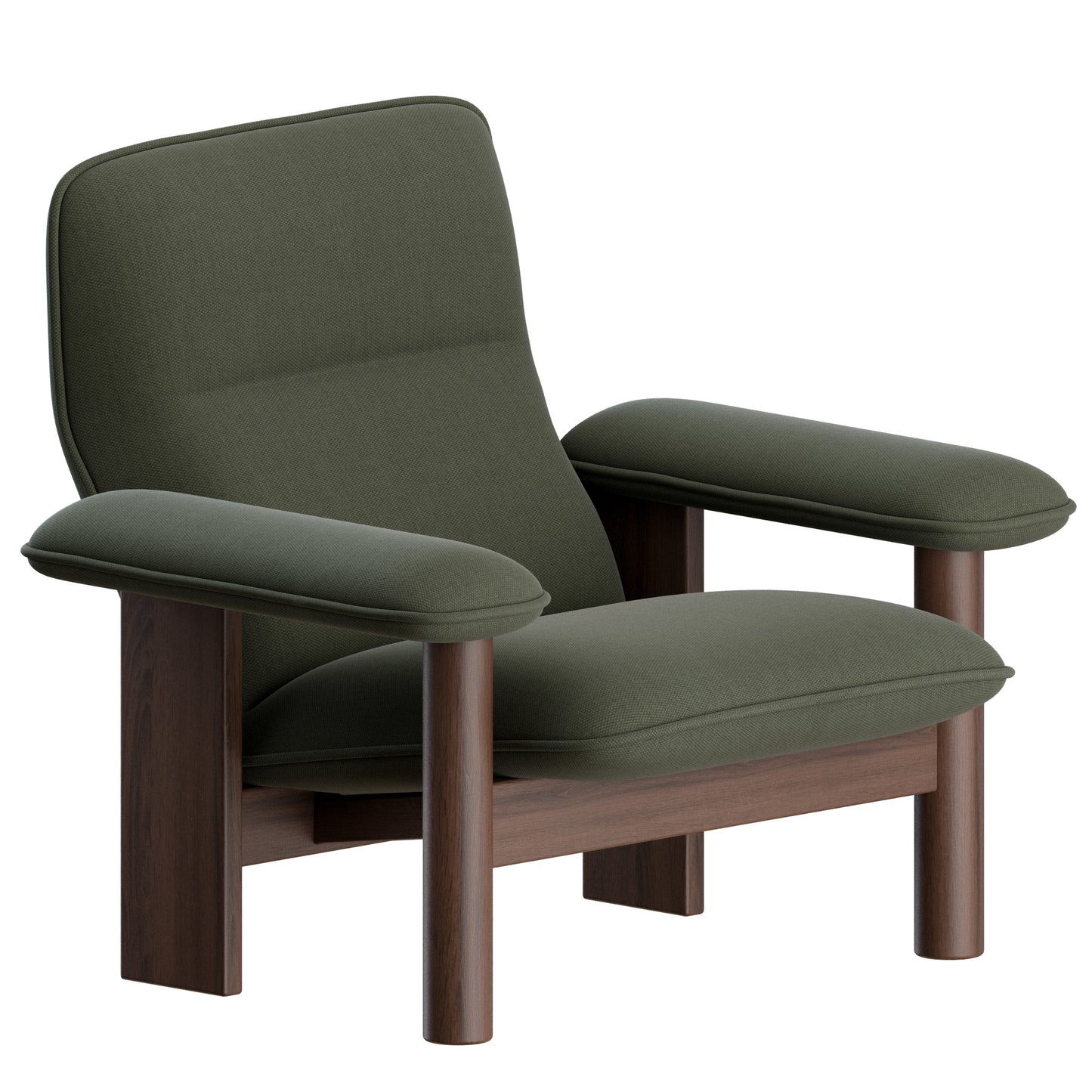 Brasilia Lounge Chair + Ottoman By Audo 3D Model